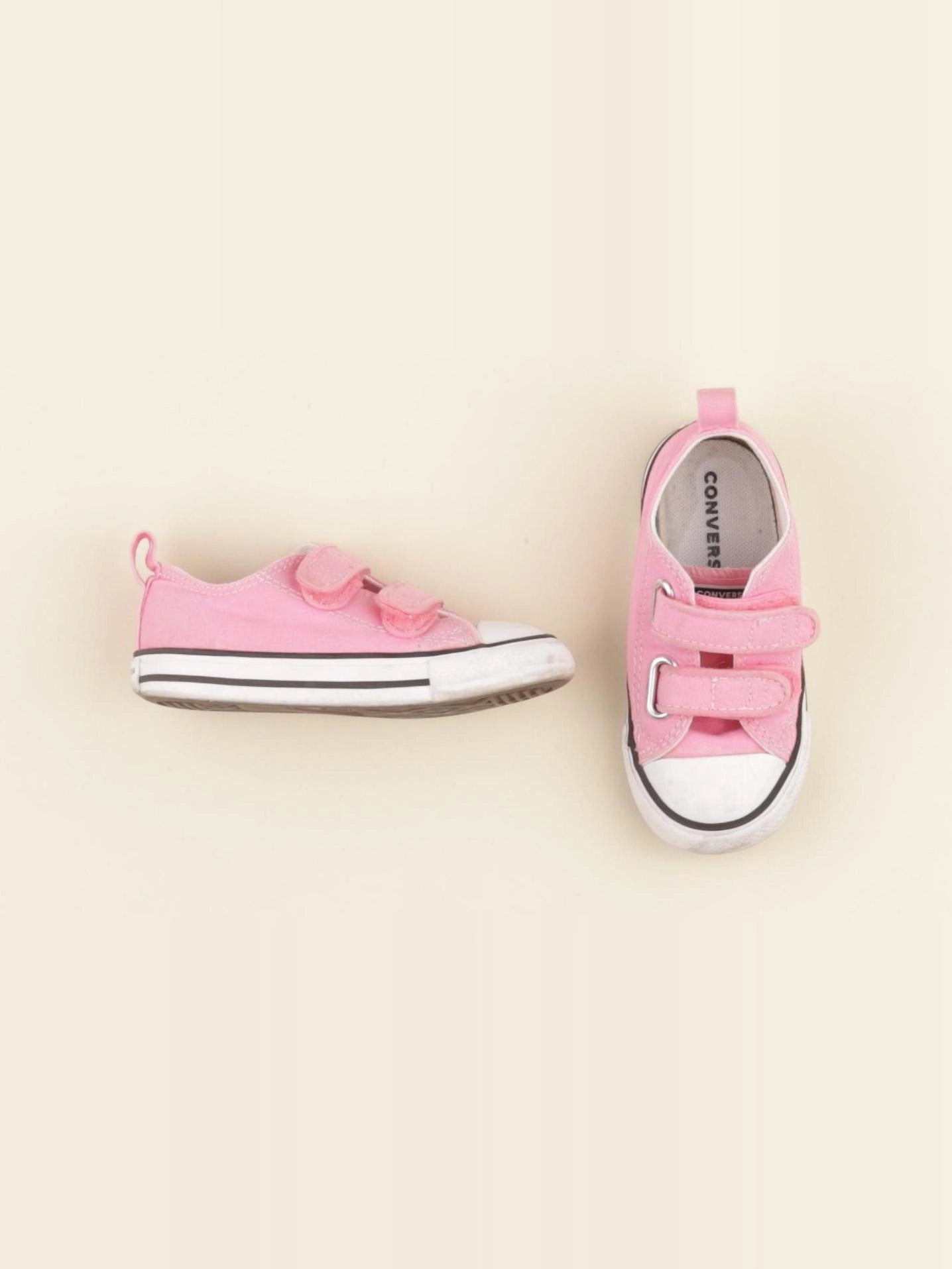 Converse - tennis à scratch/ lacets rose - pointure 23