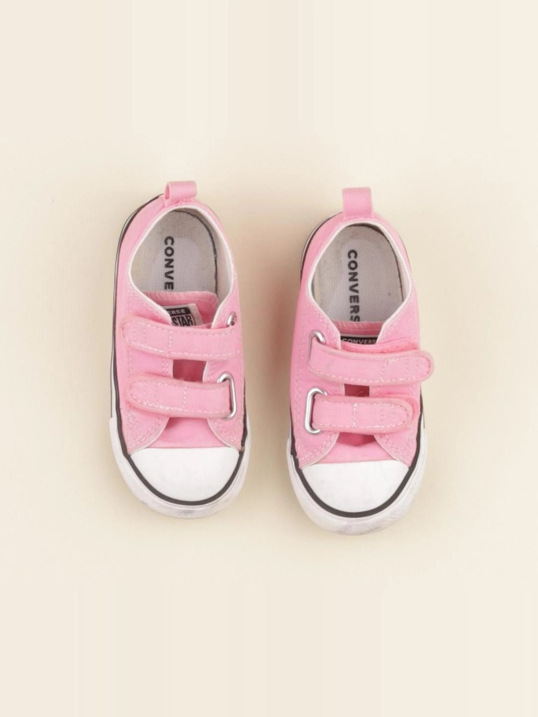 Converse - tennis à scratch/ lacets rose - pointure 23