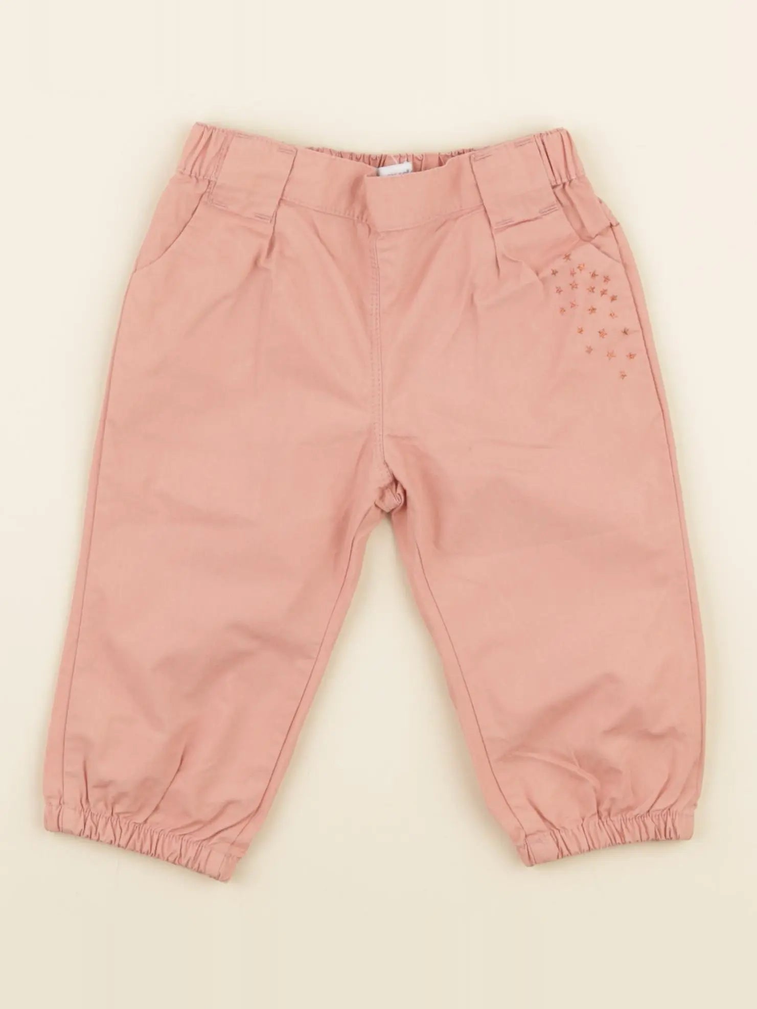 Vertbaudet - pantalon rose - 12 mois