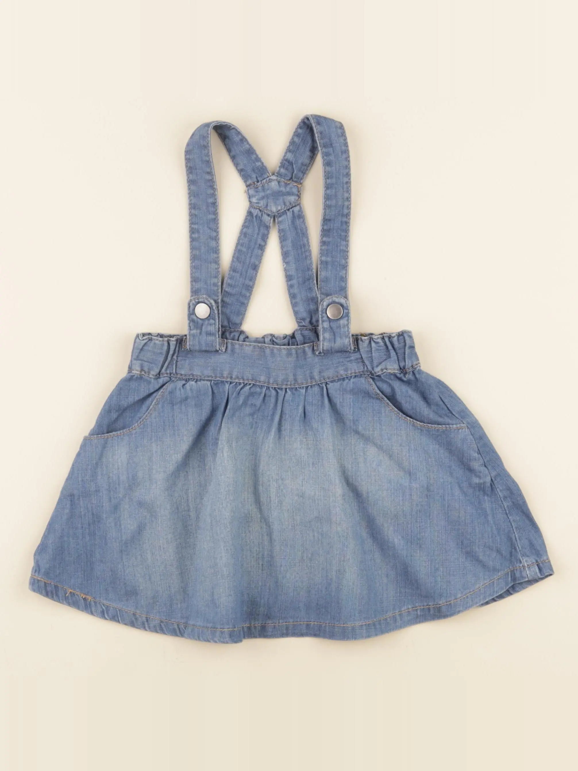 H&M - jupe bleu - 12/18 mois