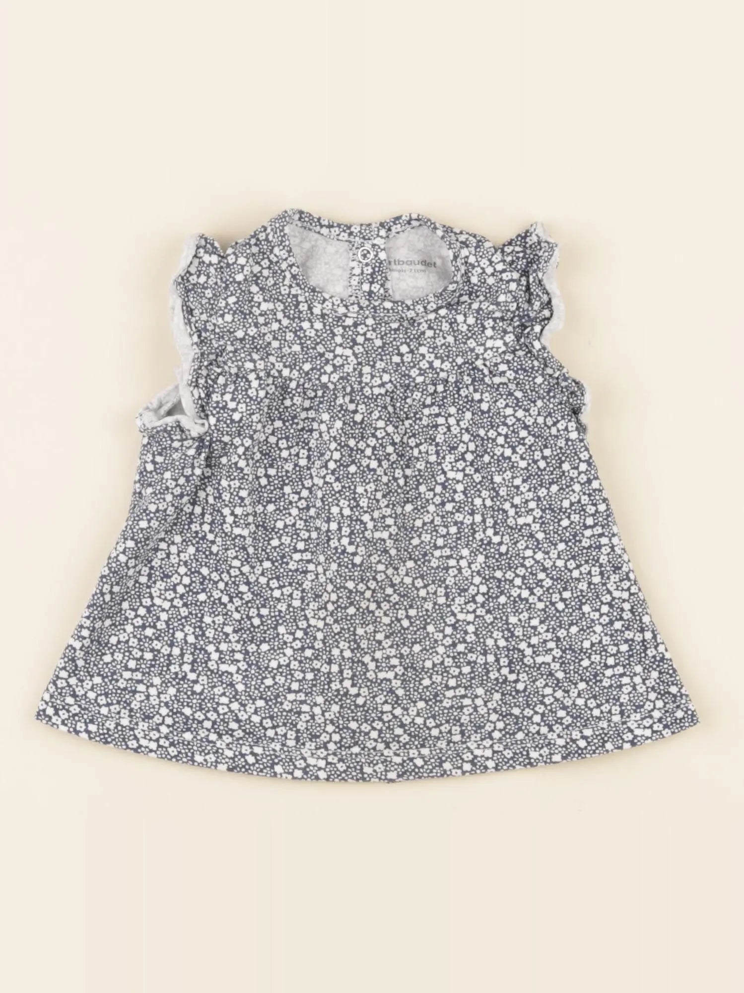 Vertbaudet - tee-shirt bleu - 9 mois