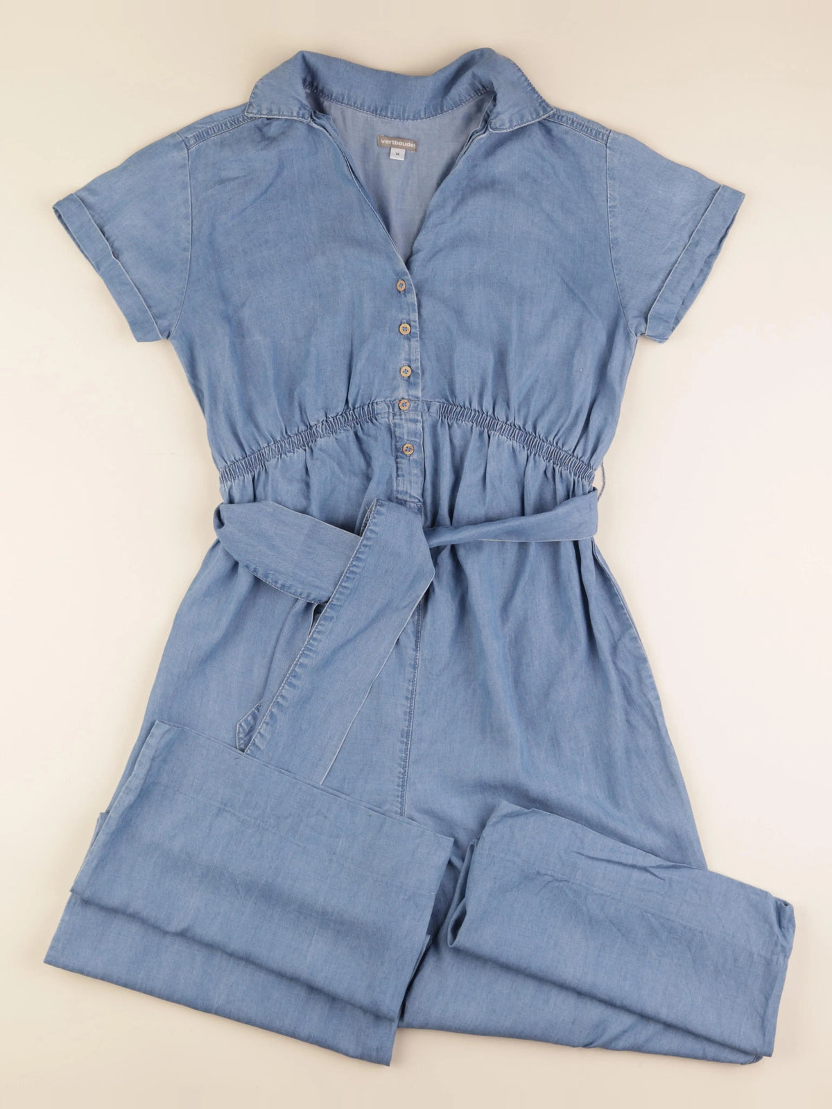 Vertbaudet - combinaison grossesse bleu - 34