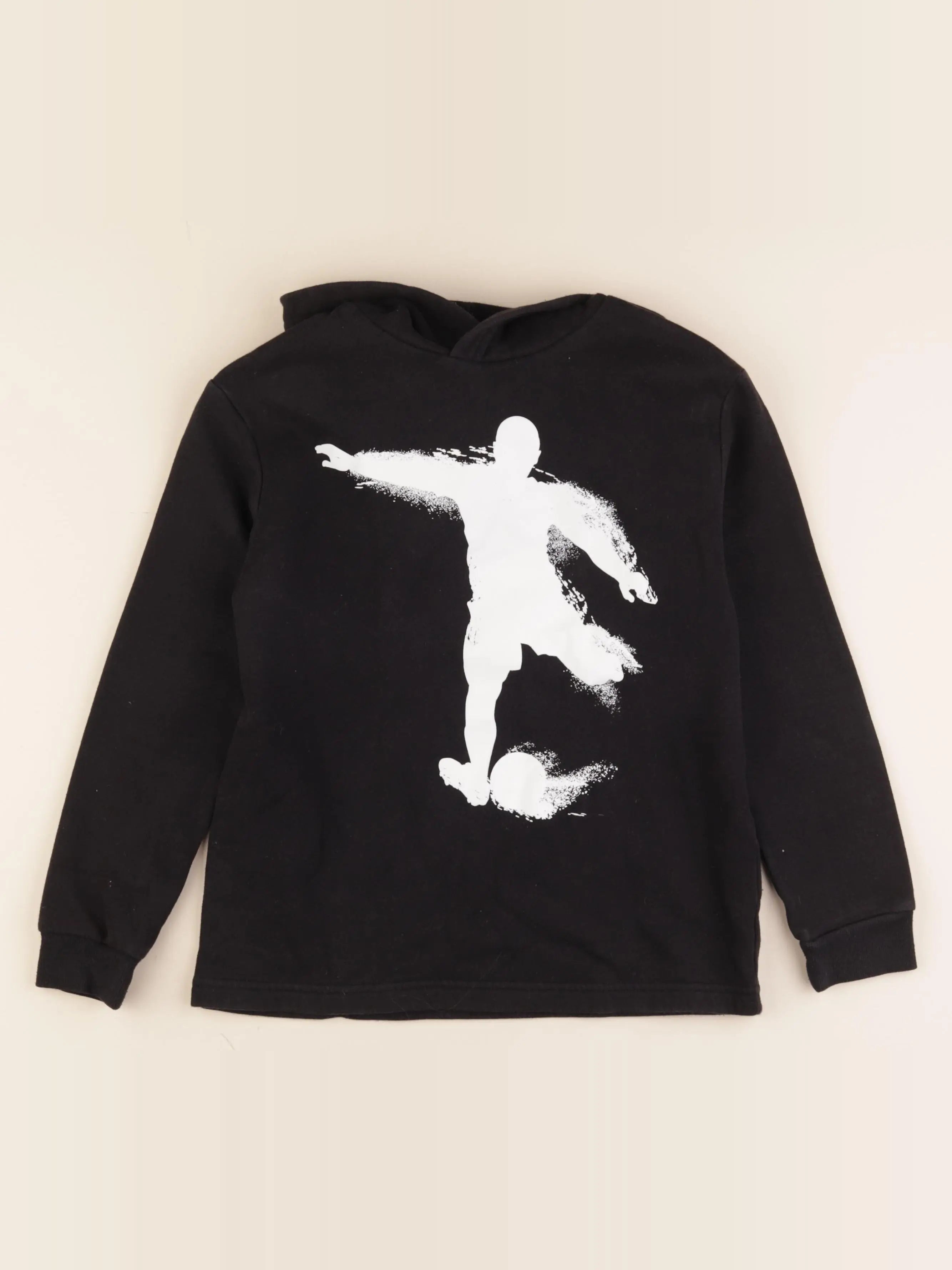 H&M - sweat noir - 8/10 ans