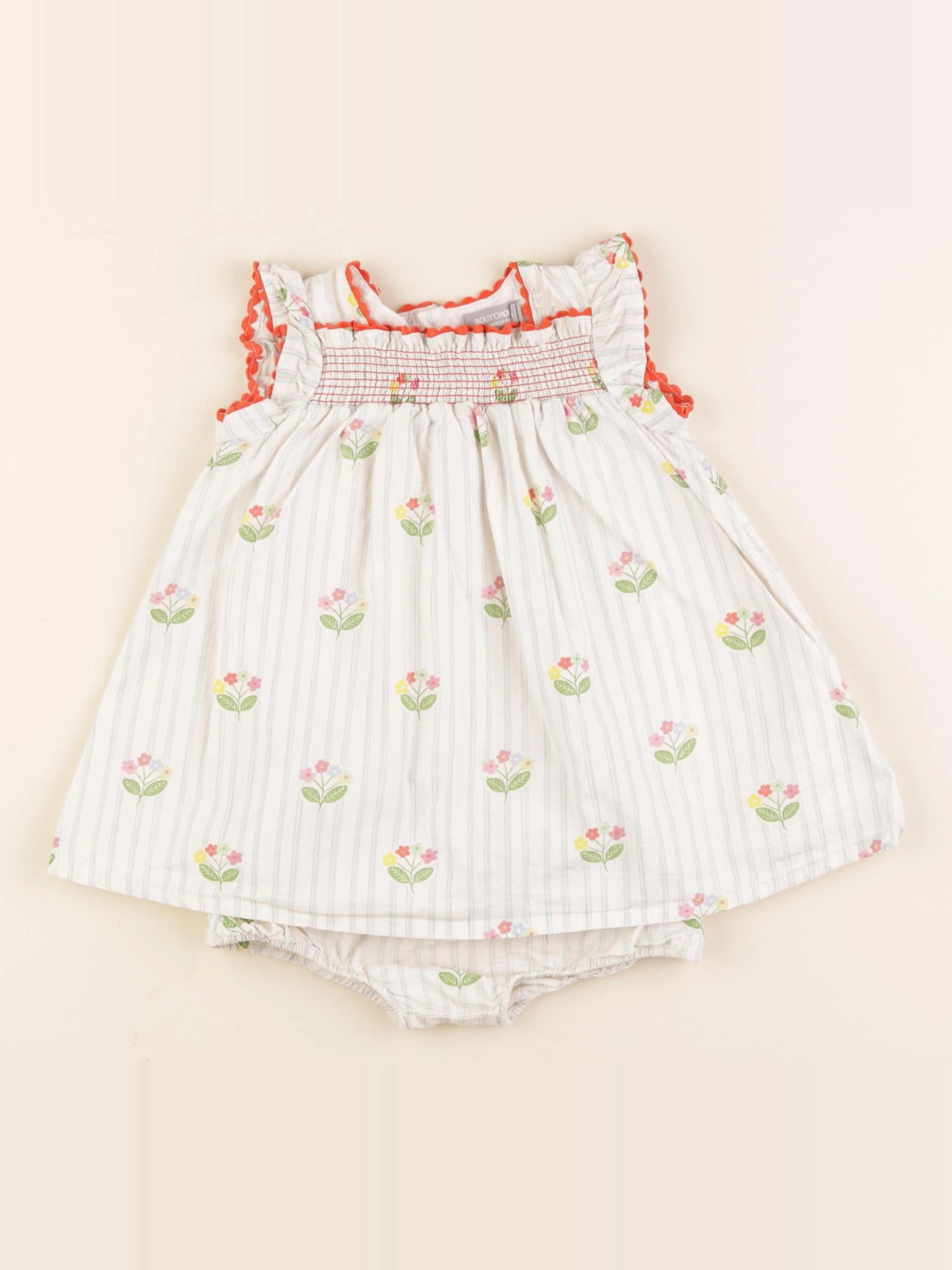 Boutchou - robe multicolore - 9 mois