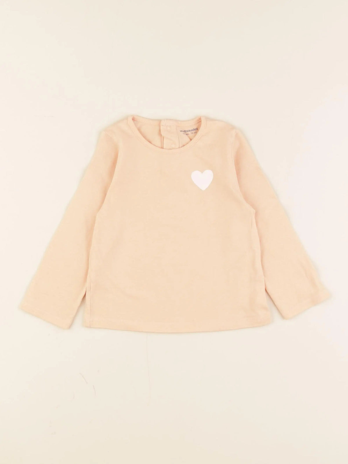 Vertbaudet - tee-shirt orange - 12 mois