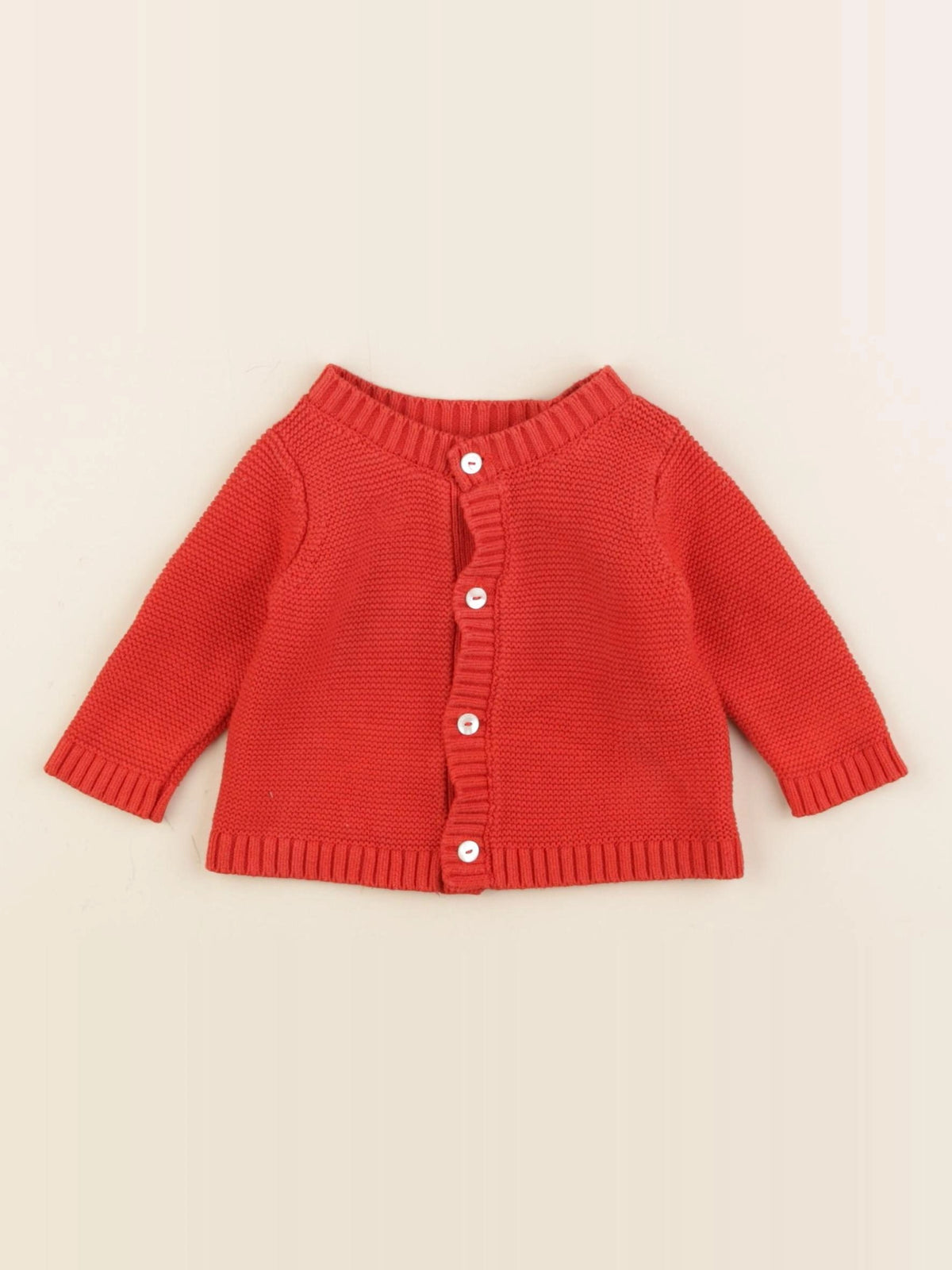 Jacadi - gilet rouge - 3 mois
