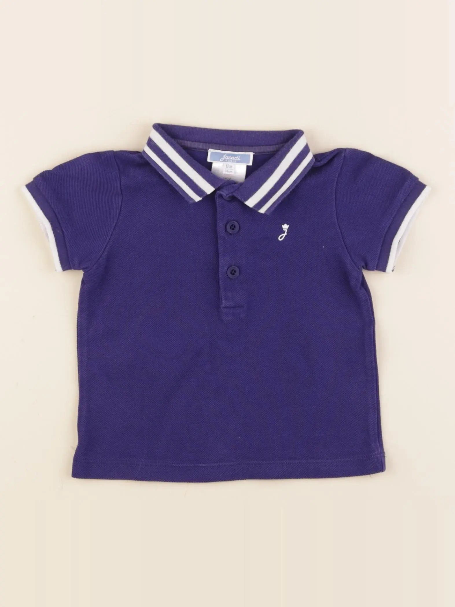 Jacadi - polo bleu - 12 mois