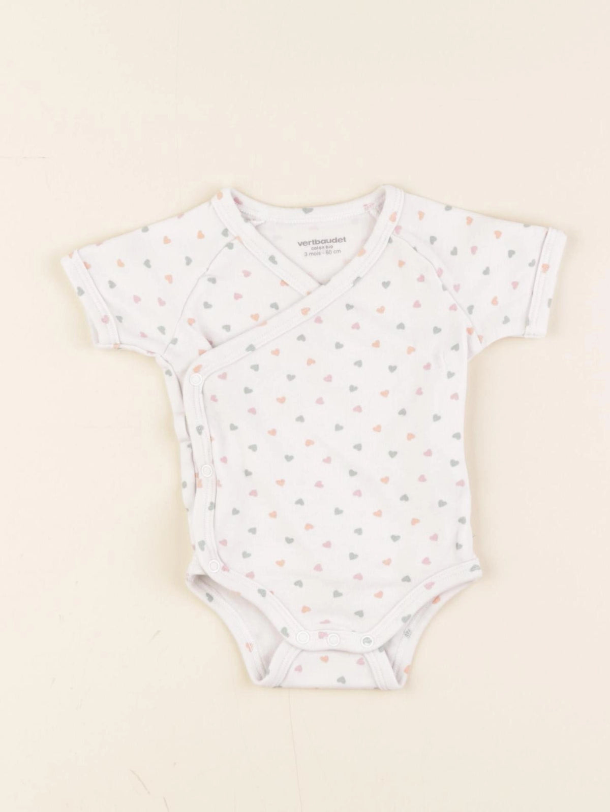 Vertbaudet - body blanc - 3 mois