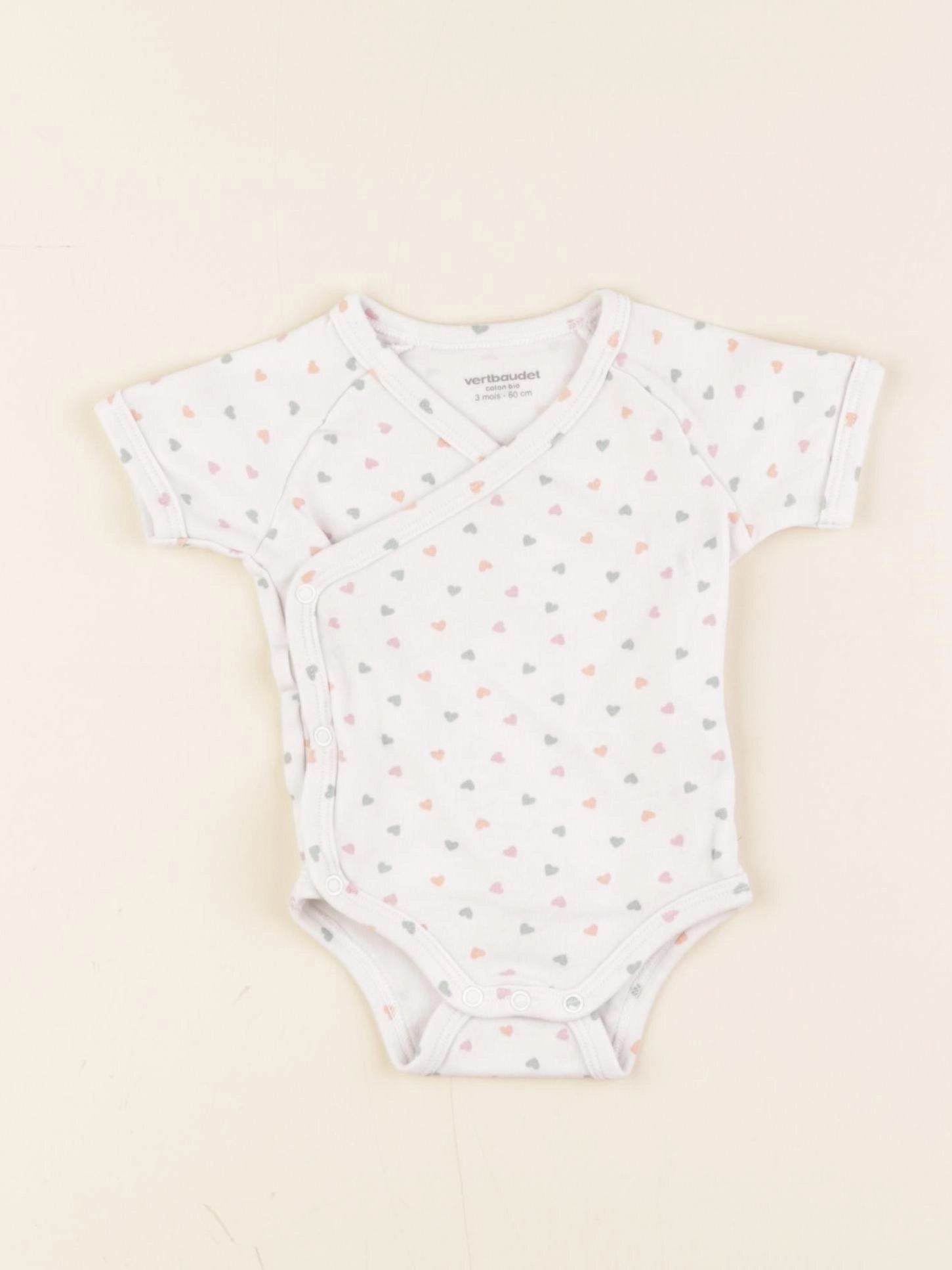 Vertbaudet - body blanc - 3 mois