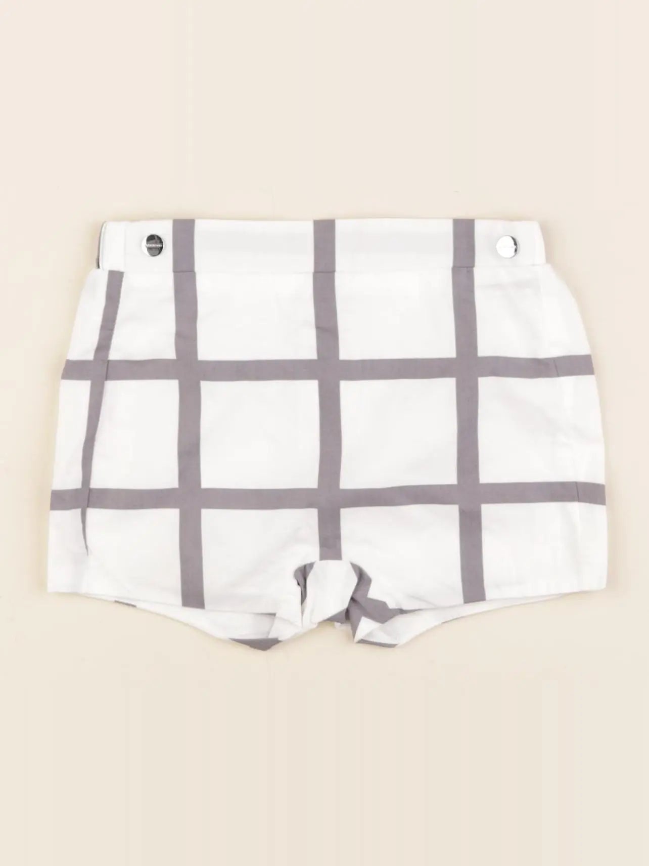 Jacadi - short blanc, gris - 6 mois