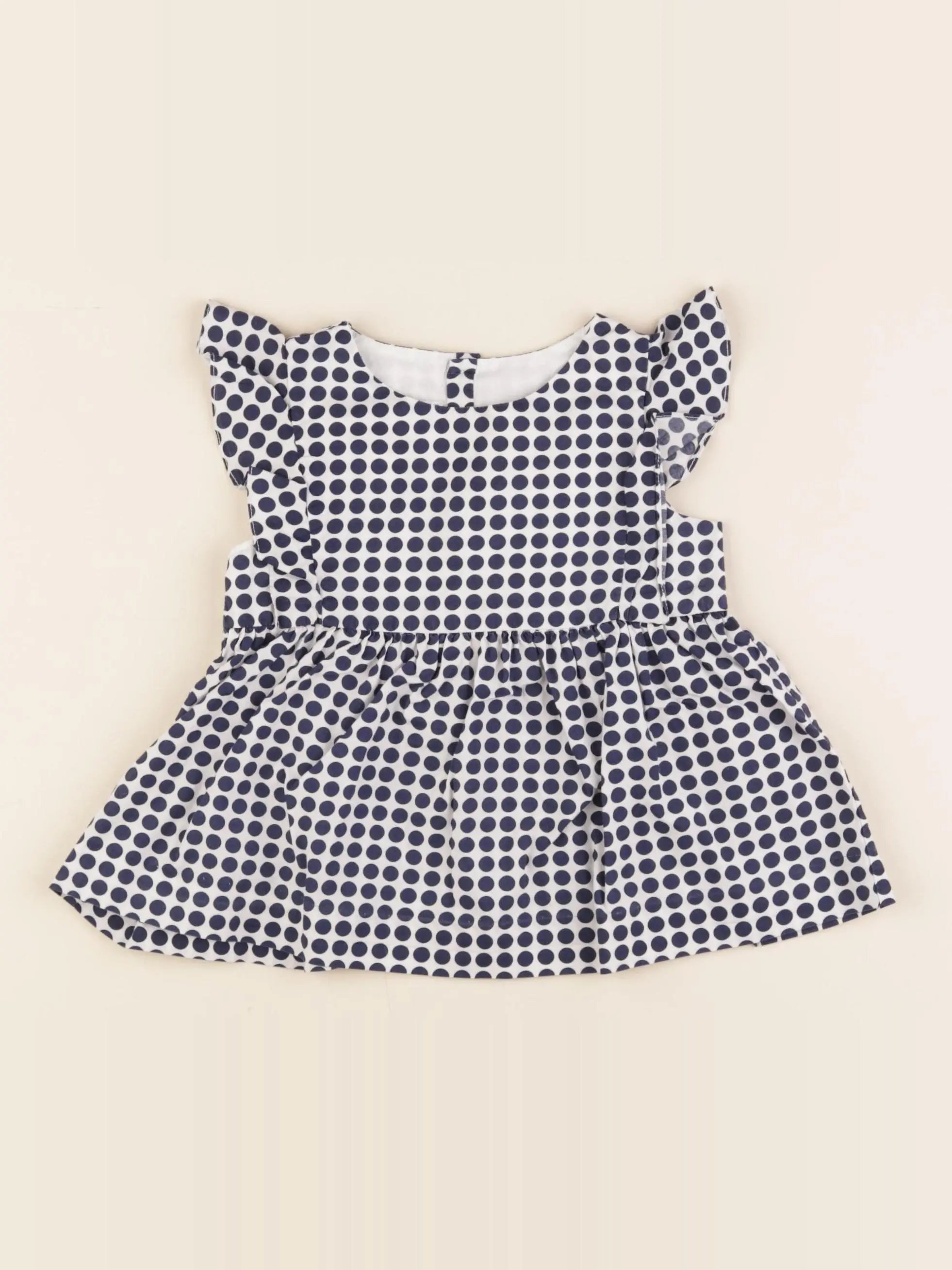 Jacadi - blouse blanc, bleu - 36 mois