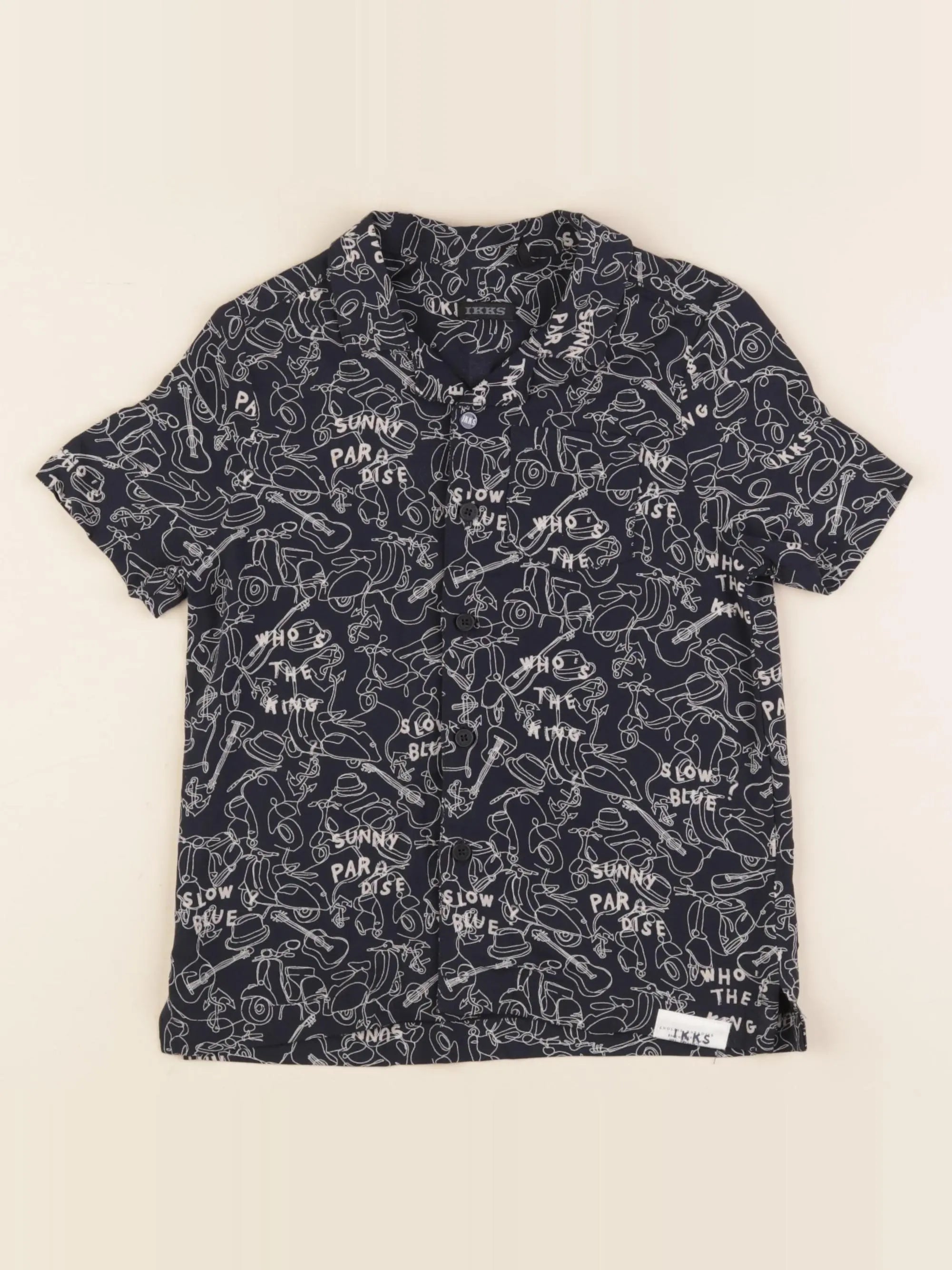 IKKS - chemise bleu - 4 ans