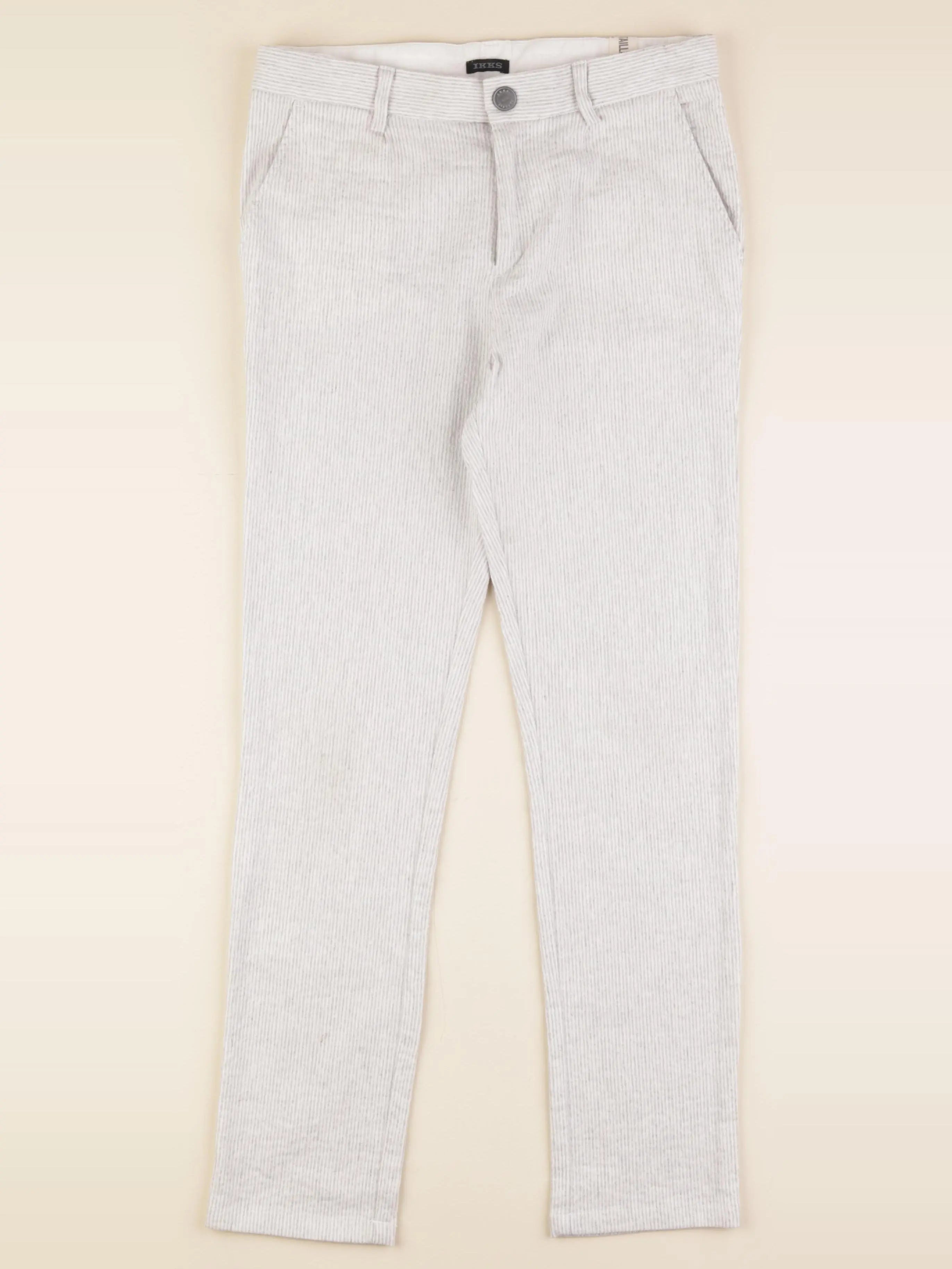 IKKS - pantalon gris, blanc - 12 ans