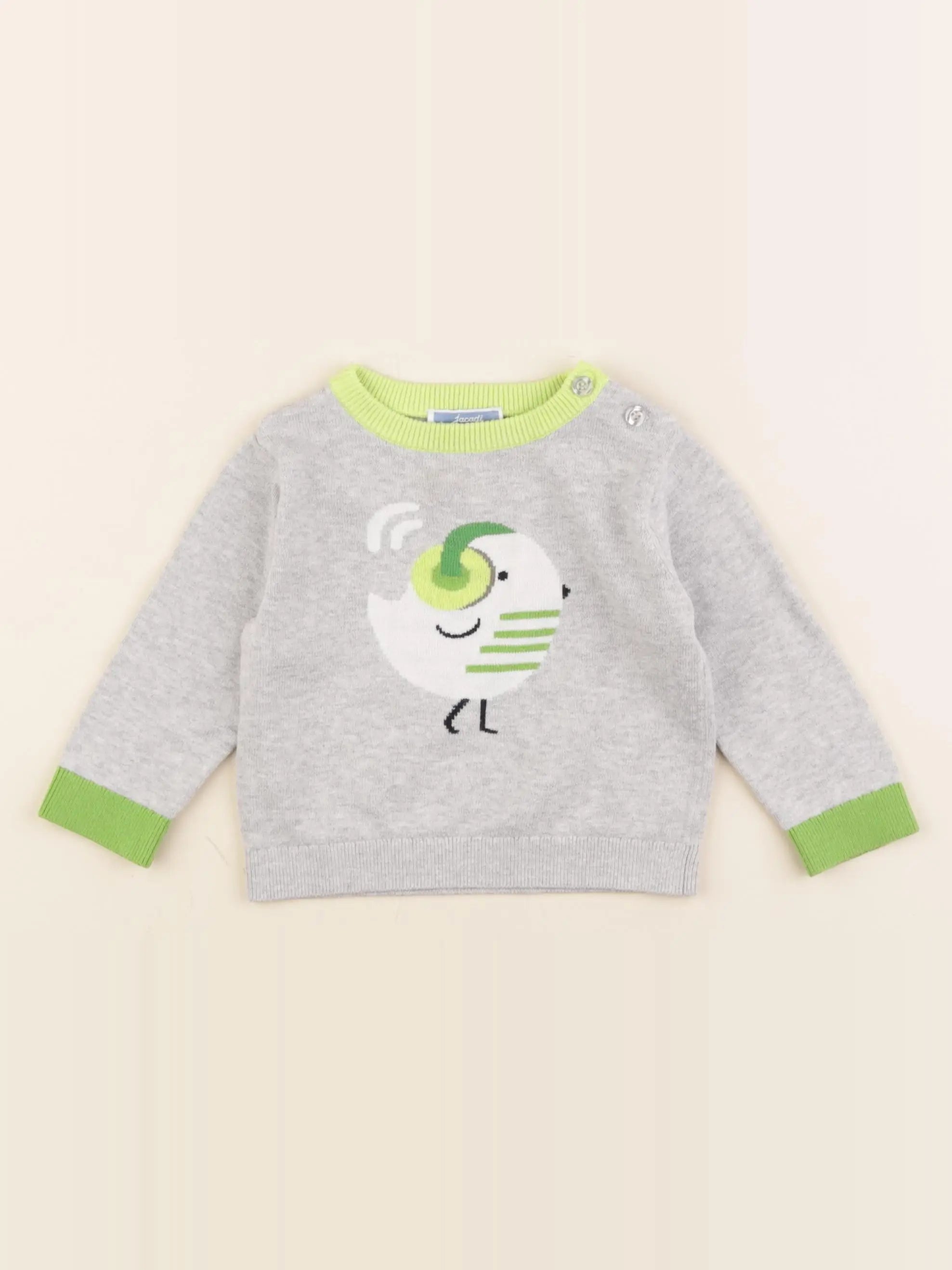 Jacadi - pull gris - 12 mois