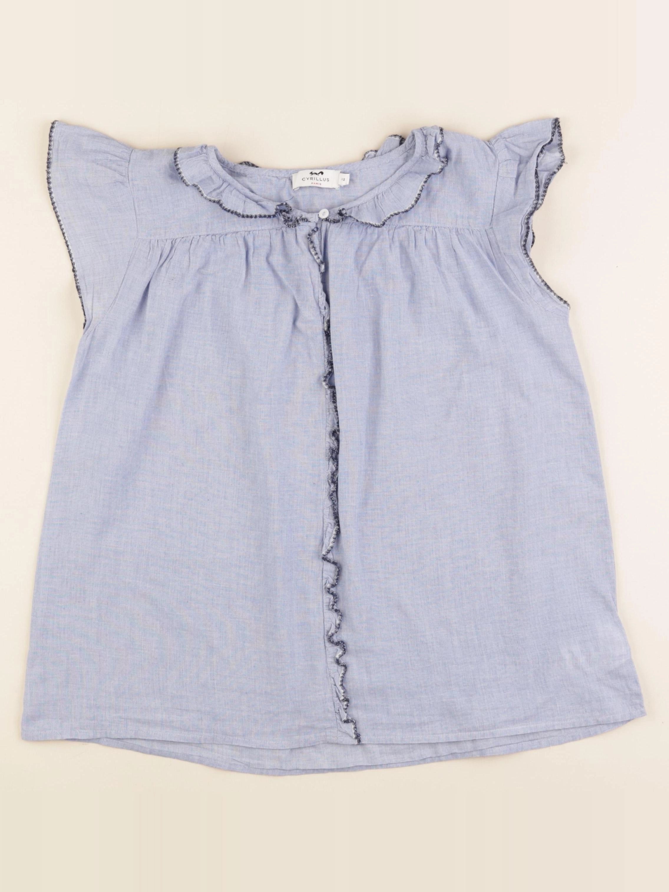 Cyrillus - blouse bleu - 12 ans