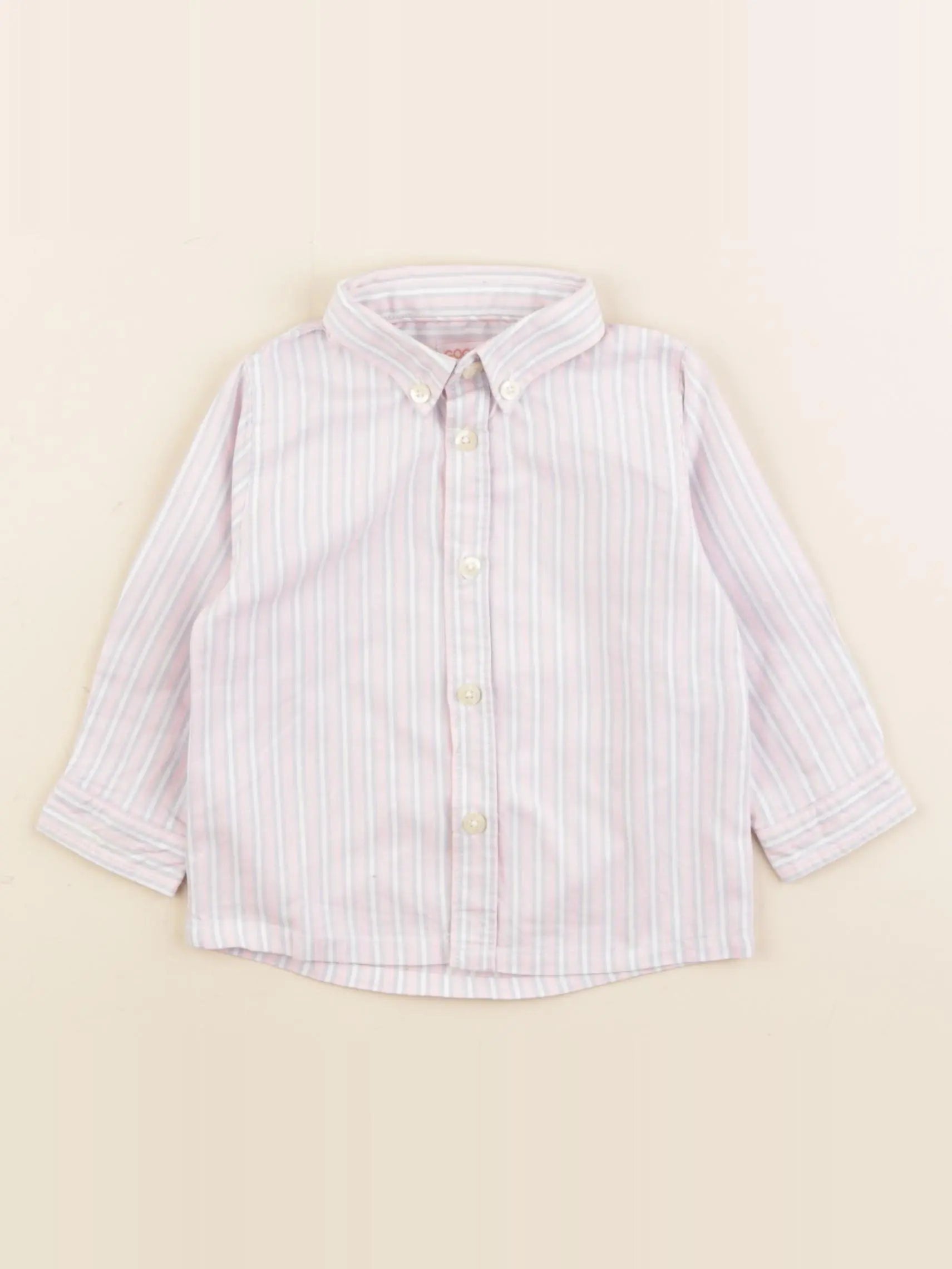 Gocco - chemise bleu, rose - 9/12 mois