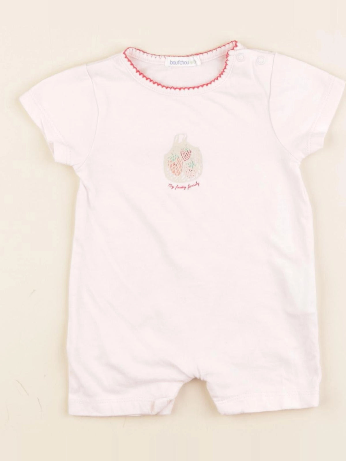 Boutchou - pyjama coton rose - 3 mois