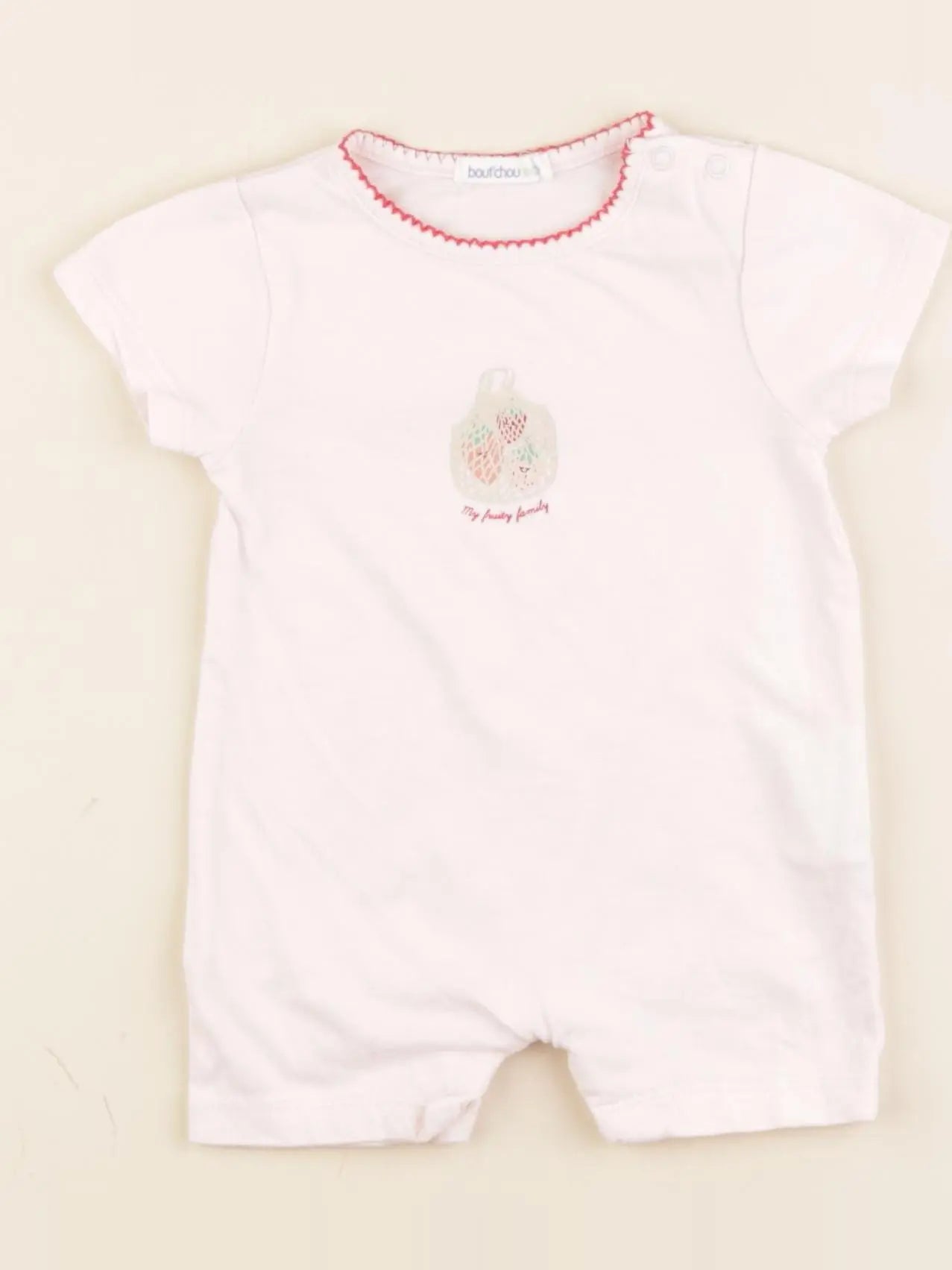 Boutchou - pyjama coton rose - 3 mois