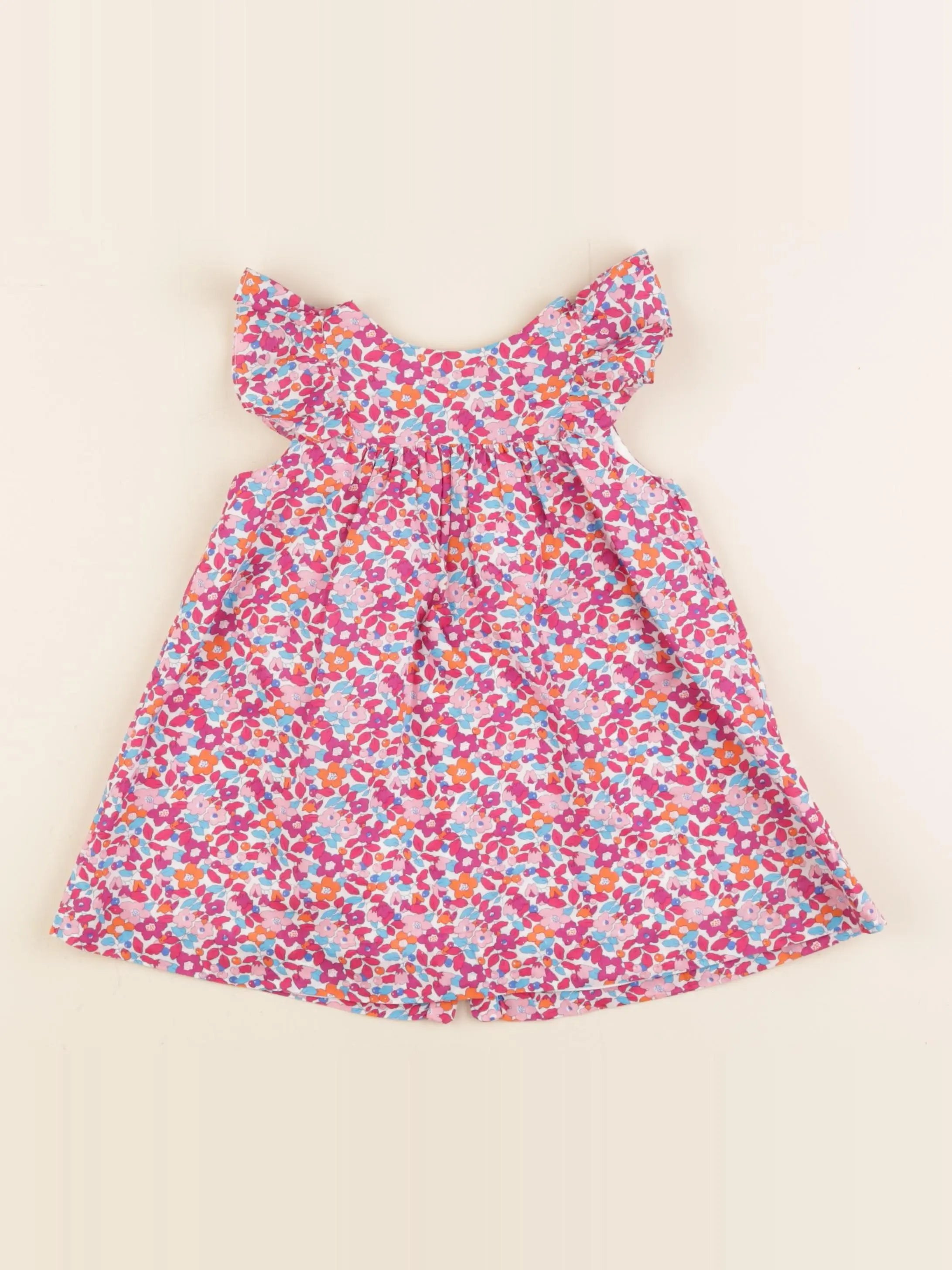 Jacadi - robe liberty multicolore - 18 mois