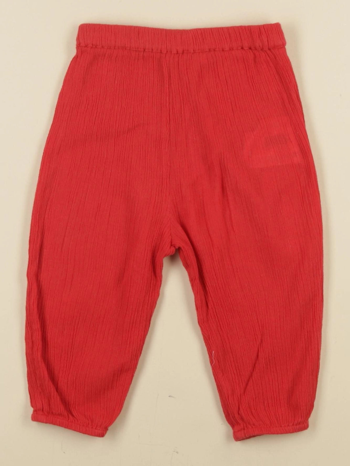 Boutchou - pantalon rouge - 12 mois