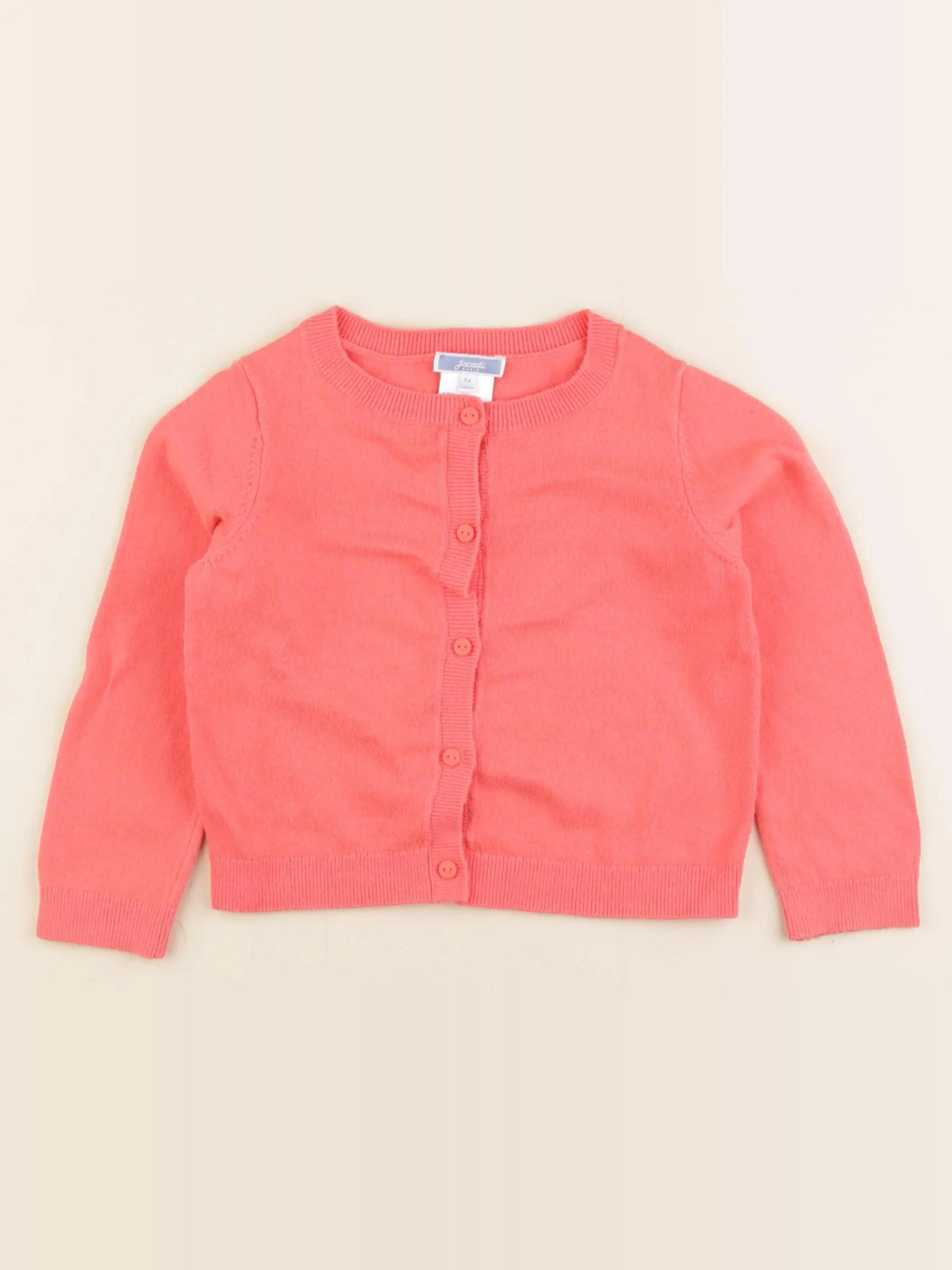 Jacadi - gilet orange fluo - 4 ans