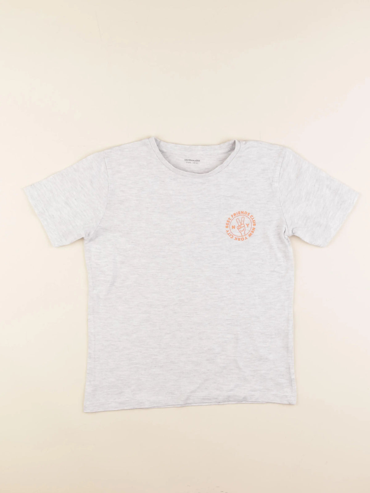 Vertbaudet - tee-shirt gris - 10 ans