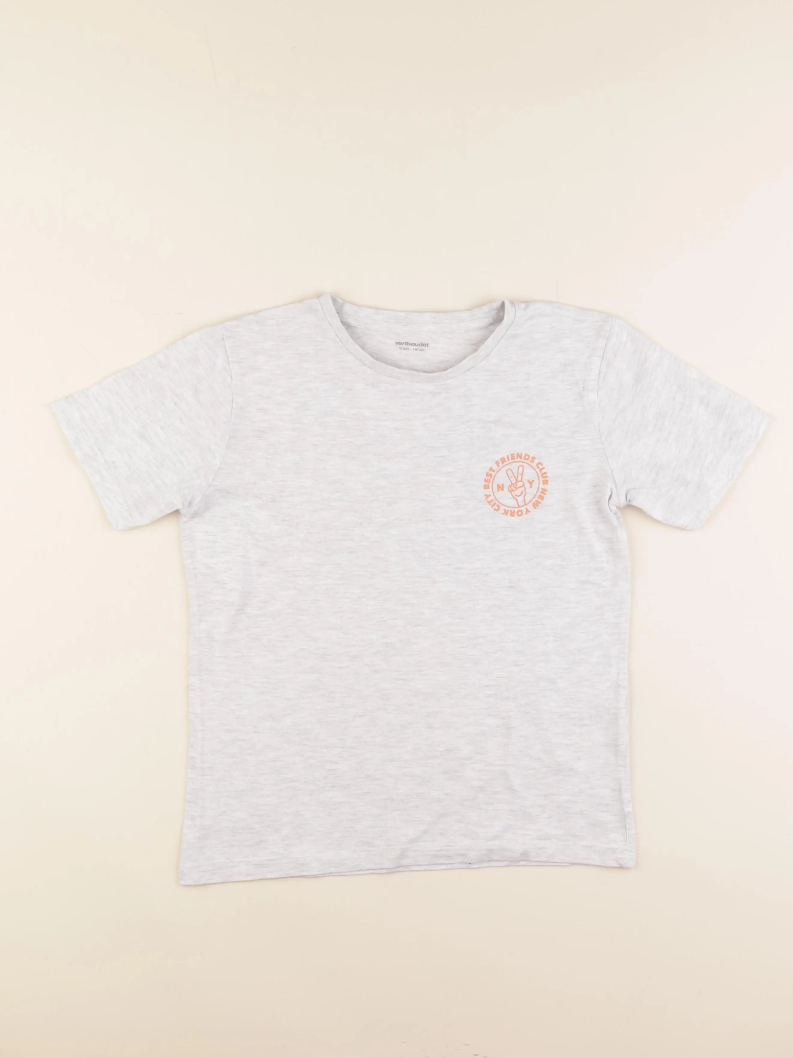 Vertbaudet - tee-shirt gris - 10 ans