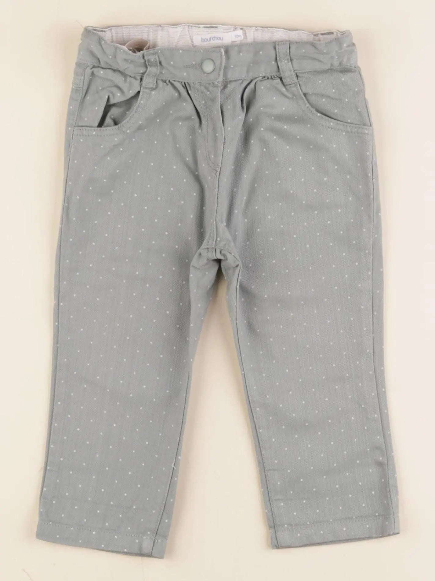 Boutchou - pantalon vert - 12 mois
