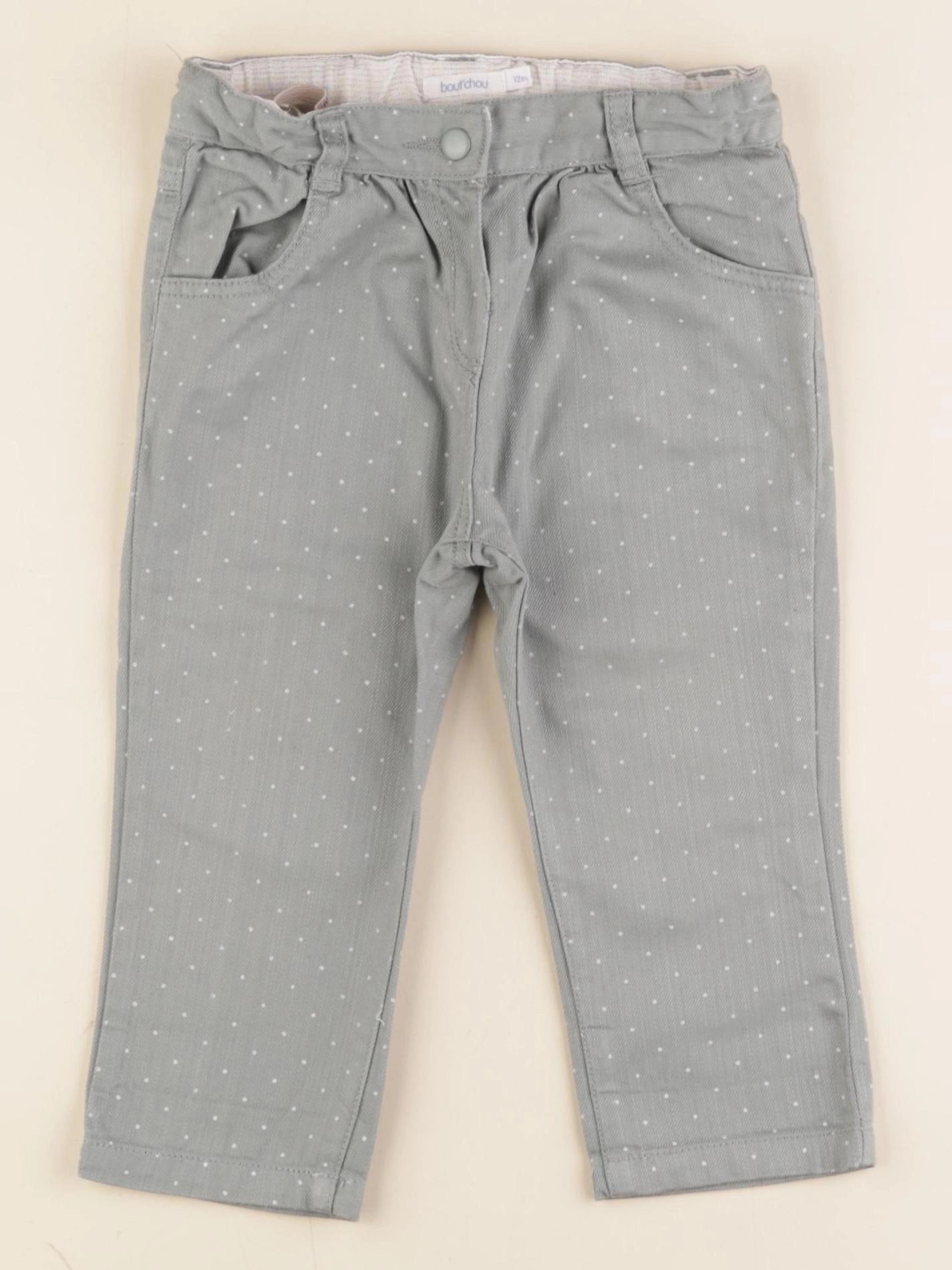 Boutchou - pantalon vert - 12 mois