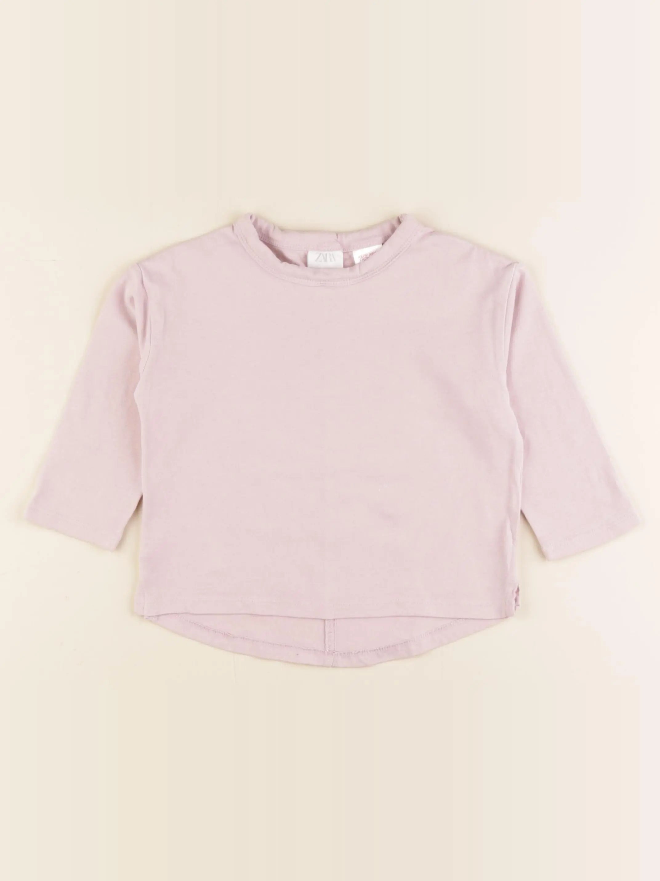 Zara - tee-shirt rose - 12/18 mois