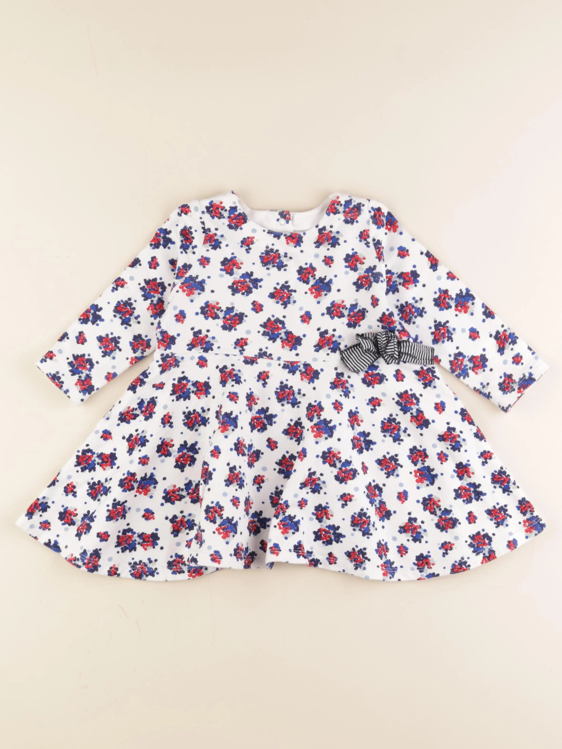 Petit Bateau - robe multicolore - 18 mois