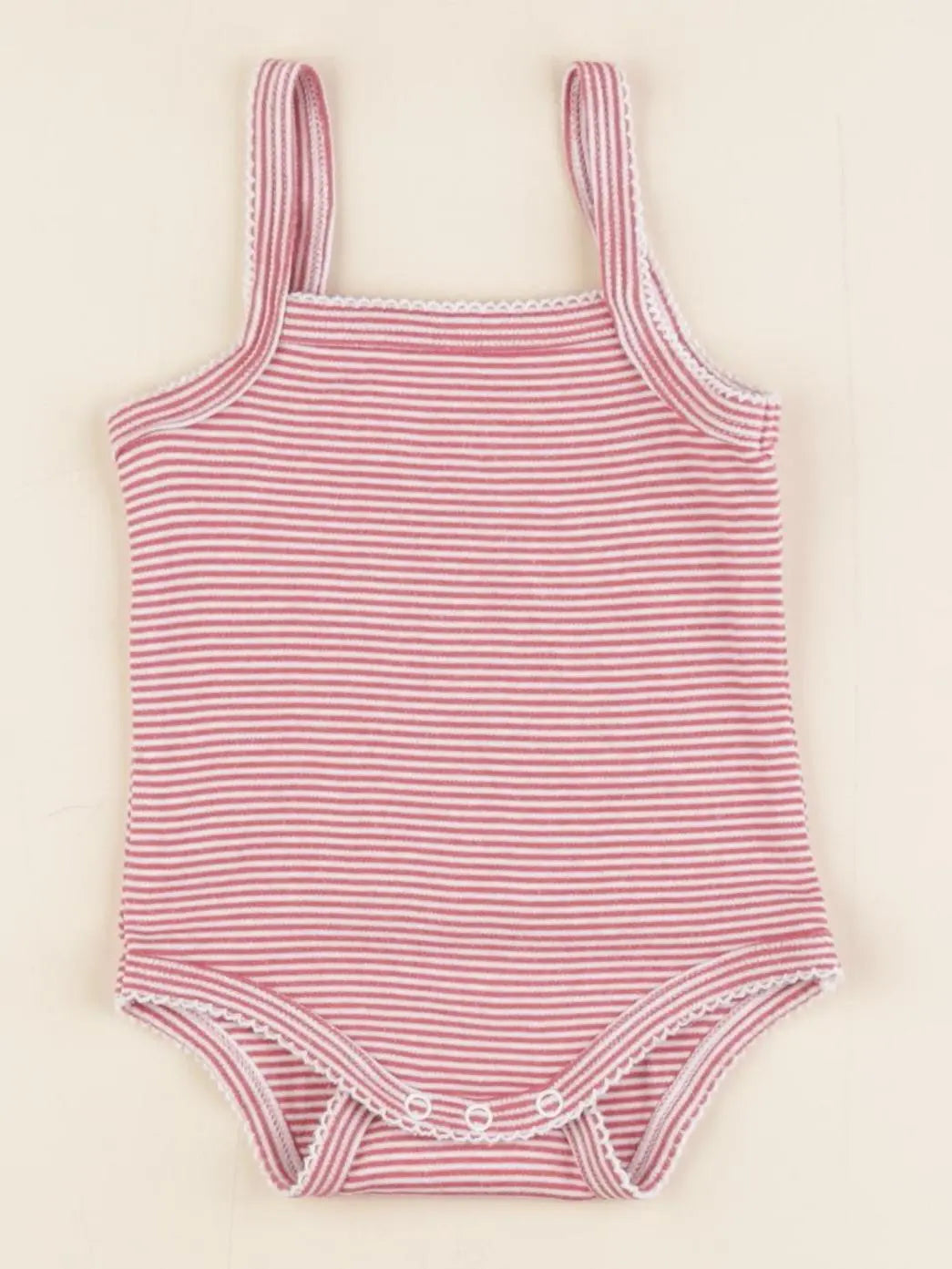 Vertbaudet - body blanc, rose - 6 mois