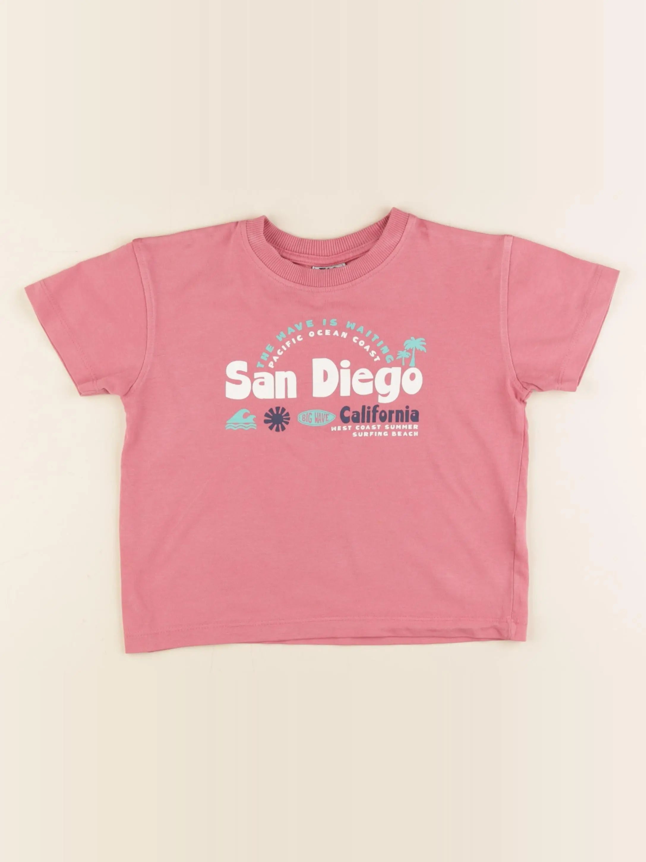 Tape à l'oeil - tee-shirt rose - 2/3 ans