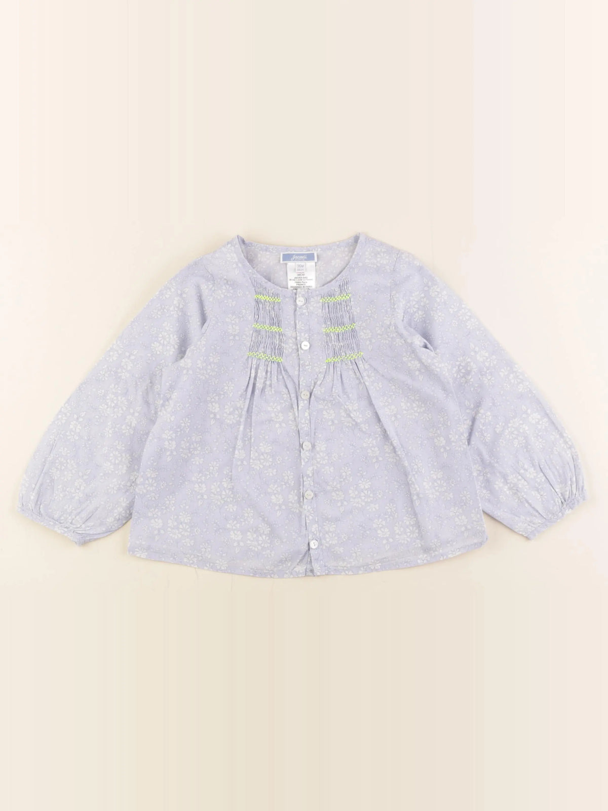 Jacadi - blouse liberty bleu - 36 mois