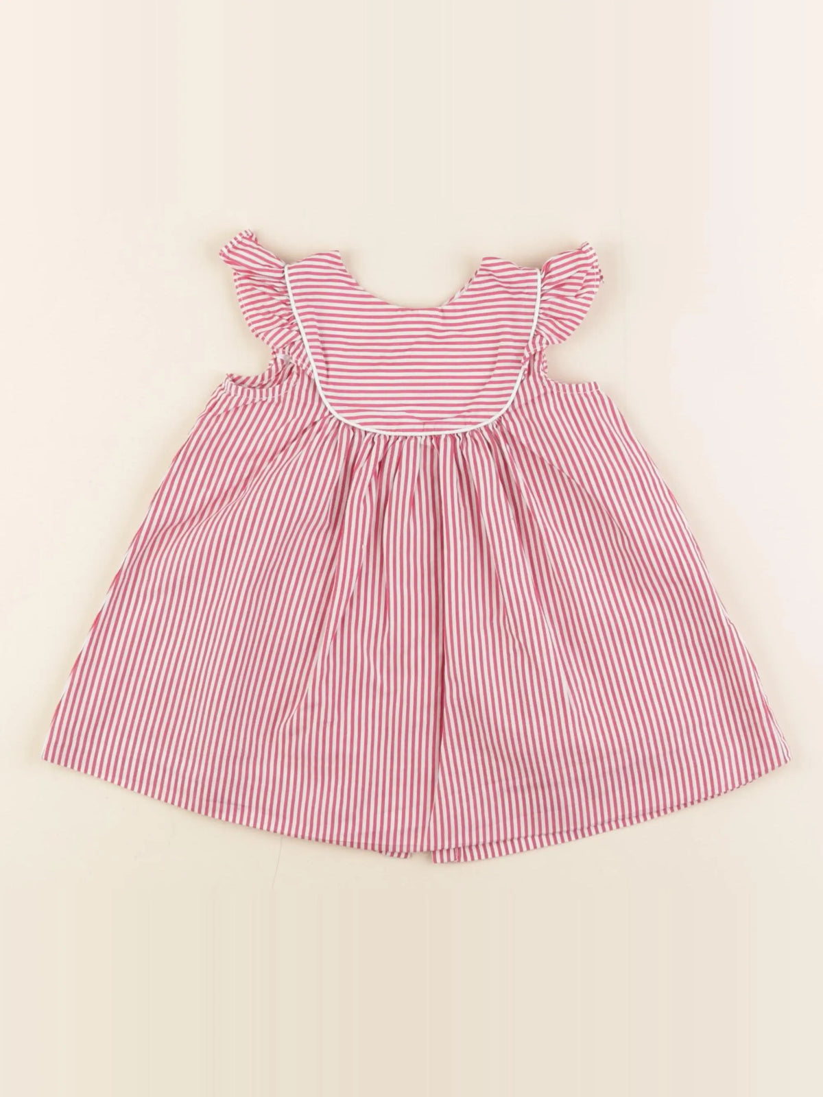Jacadi - robe rouge, blanc - 6 mois