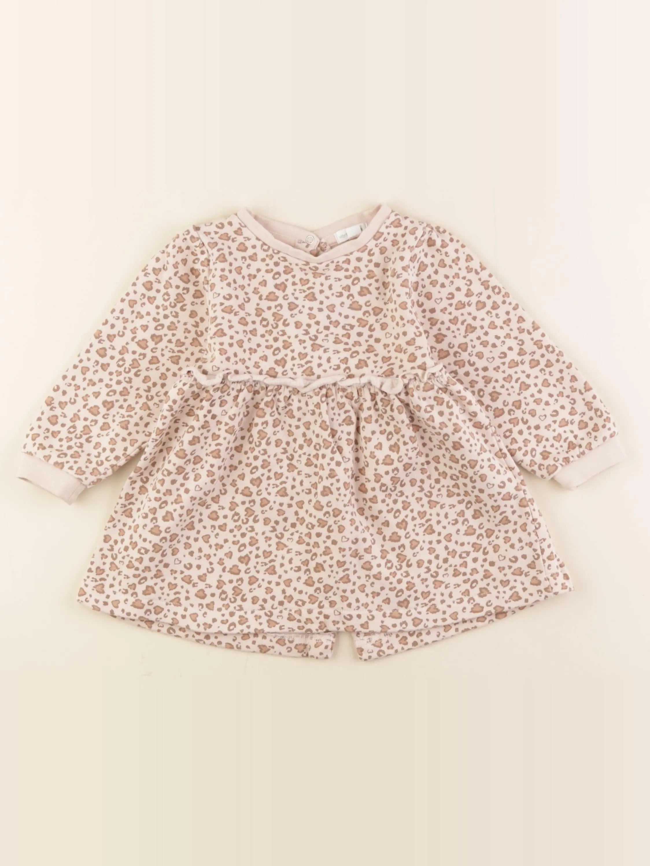 Vertbaudet - robe marron - 12 mois