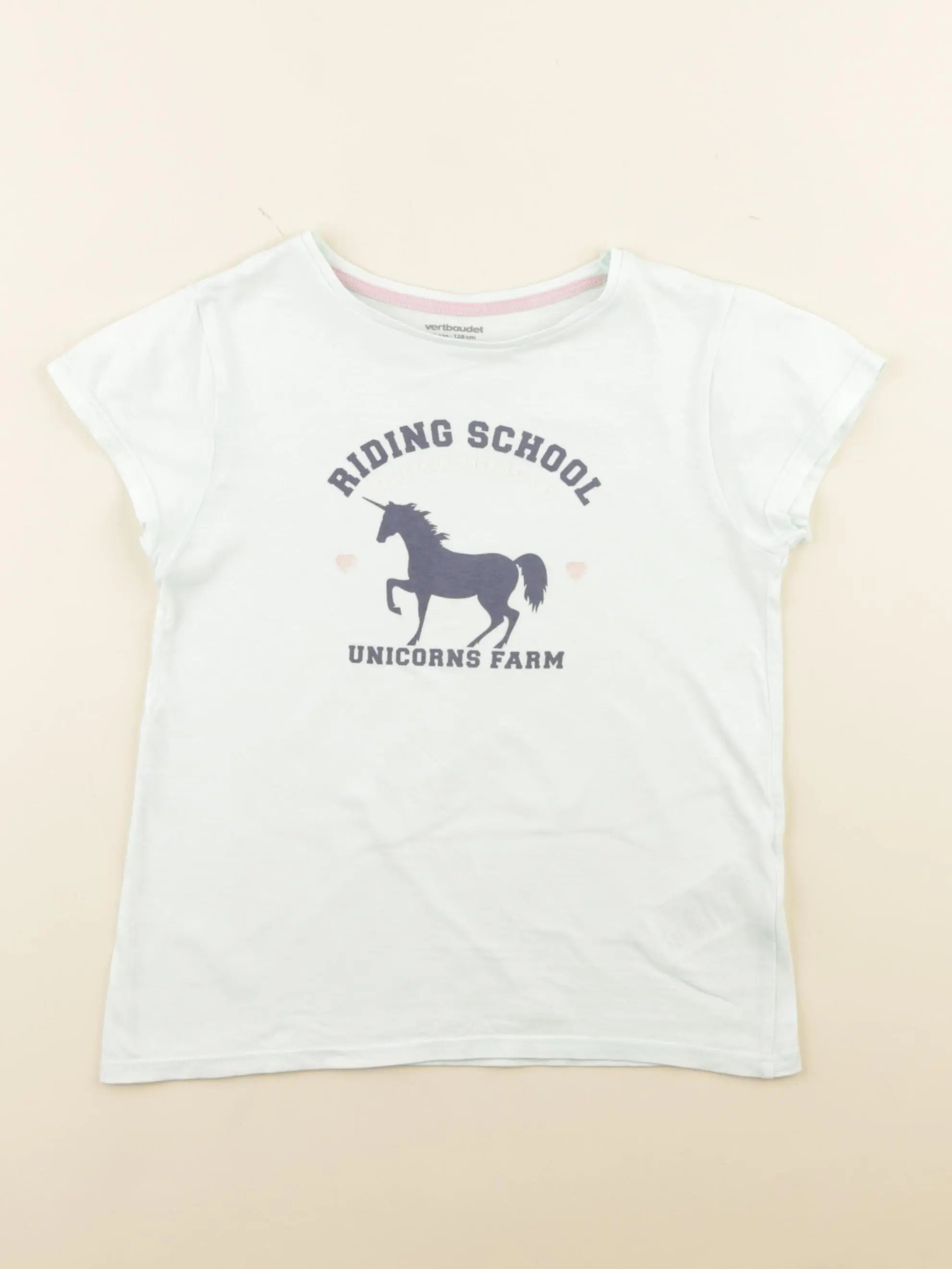 Vertbaudet - tee-shirt vert - 8 ans