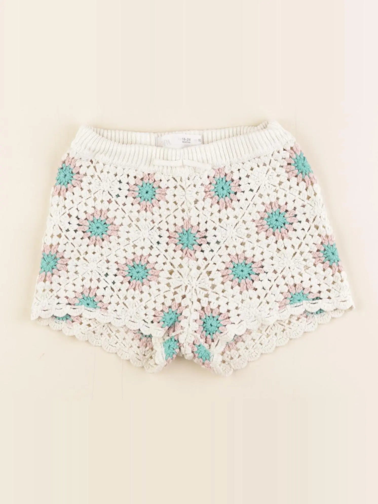 Zara - short blanc - 18/24 mois