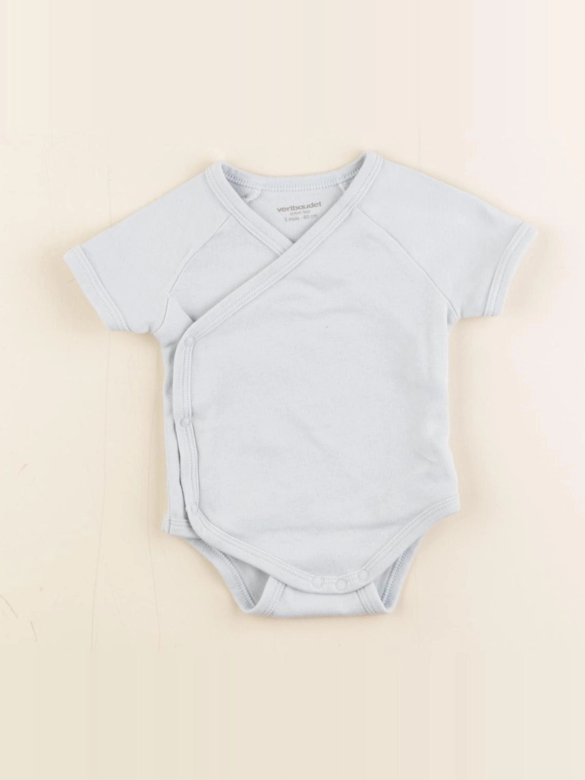 Vertbaudet - body bleu - 1 mois