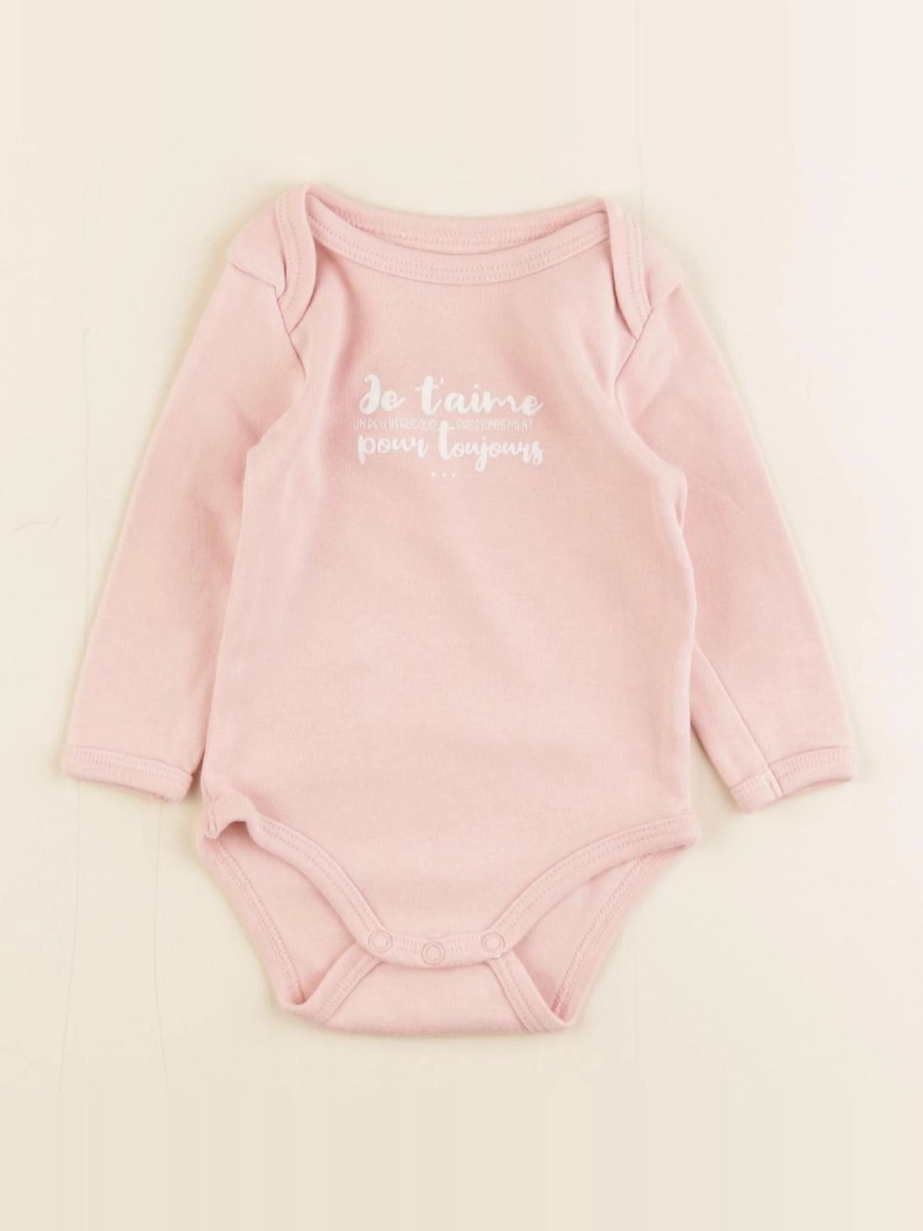 Vertbaudet - body rose - 3 mois