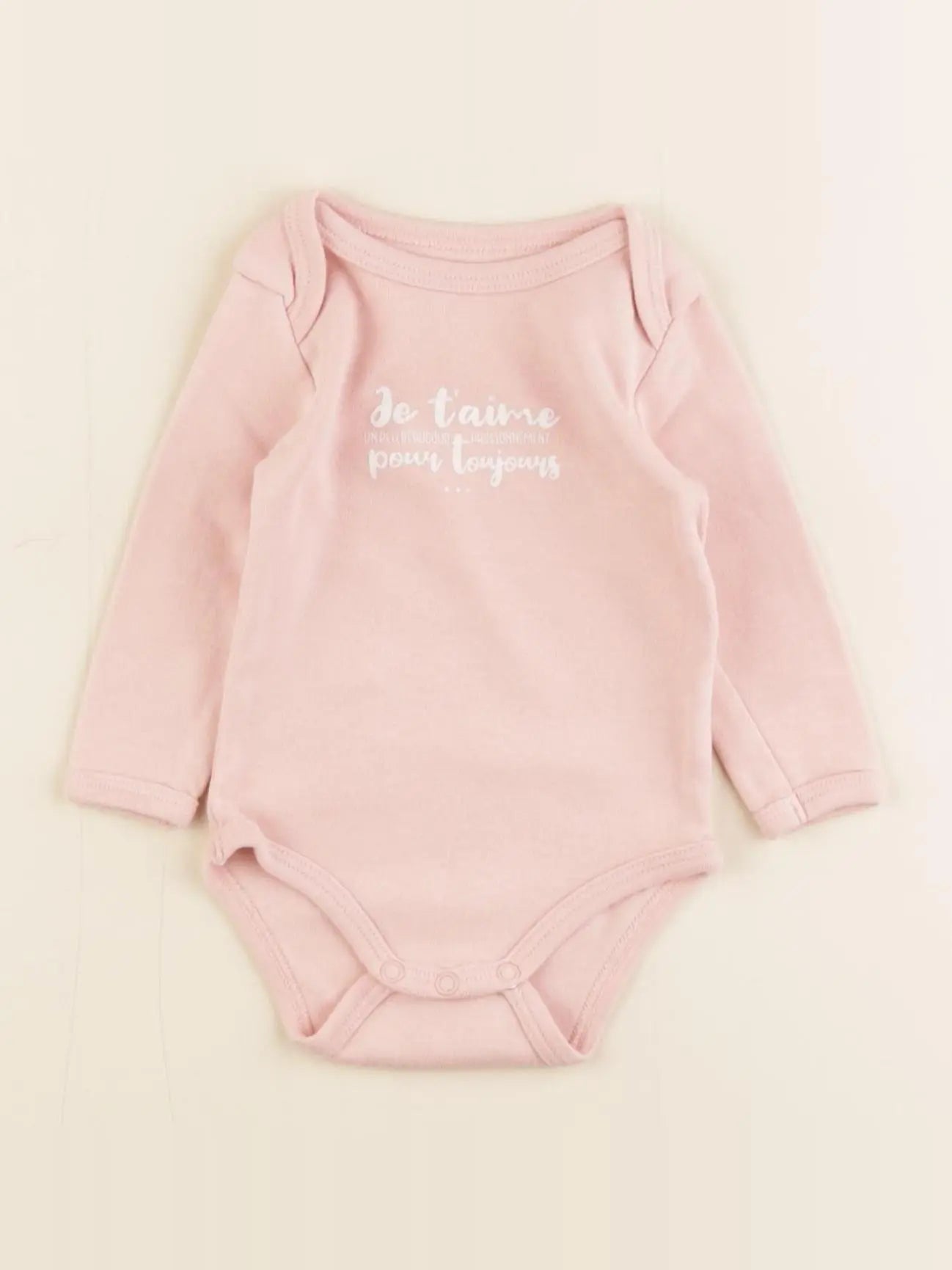 Vertbaudet - body rose - 3 mois