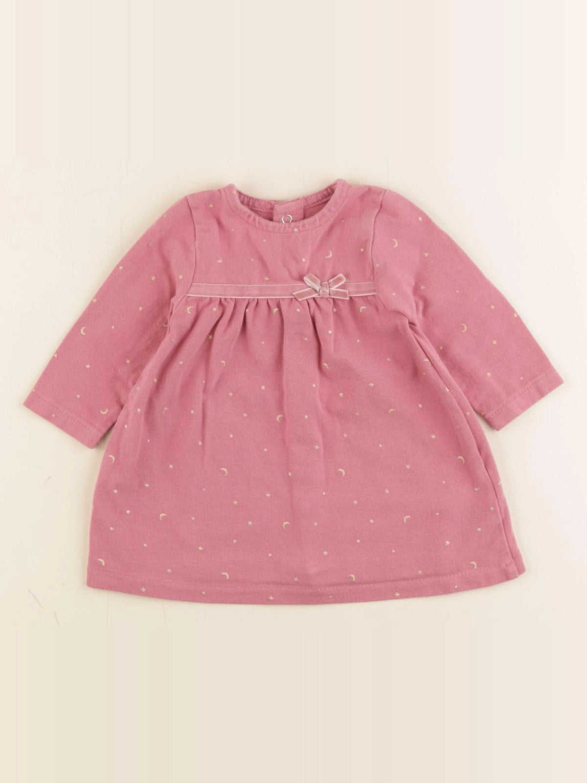 Vertbaudet - robe rose - 3 mois