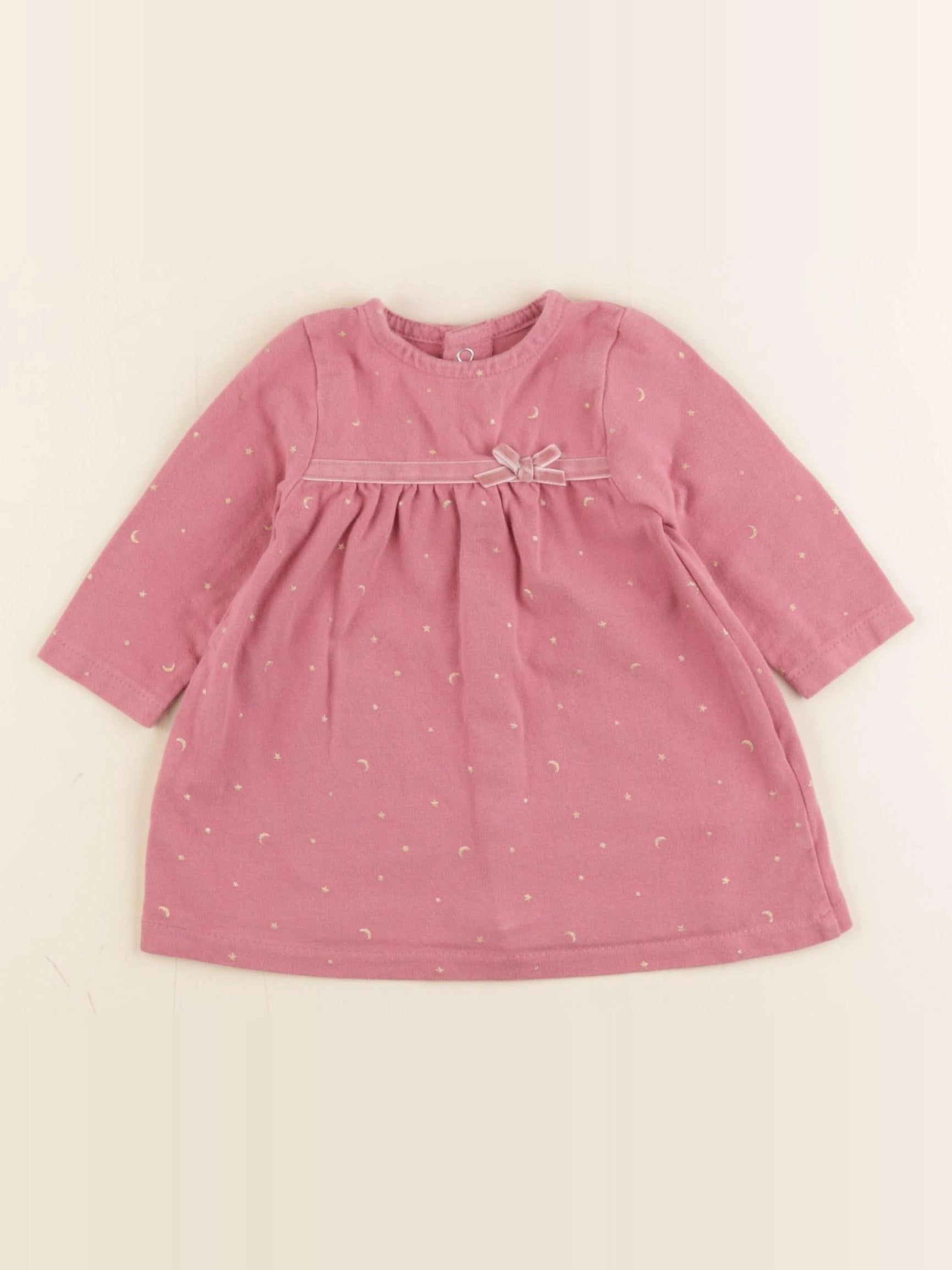 Vertbaudet - robe rose - 3 mois