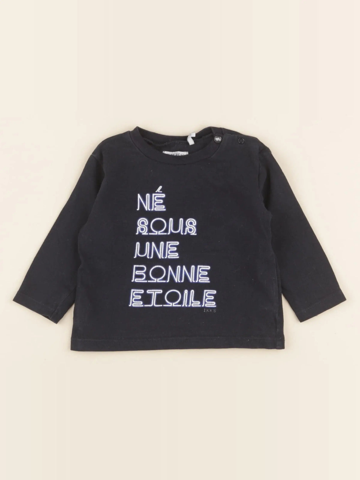 IKKS - tee-shirt bleu - 6 mois