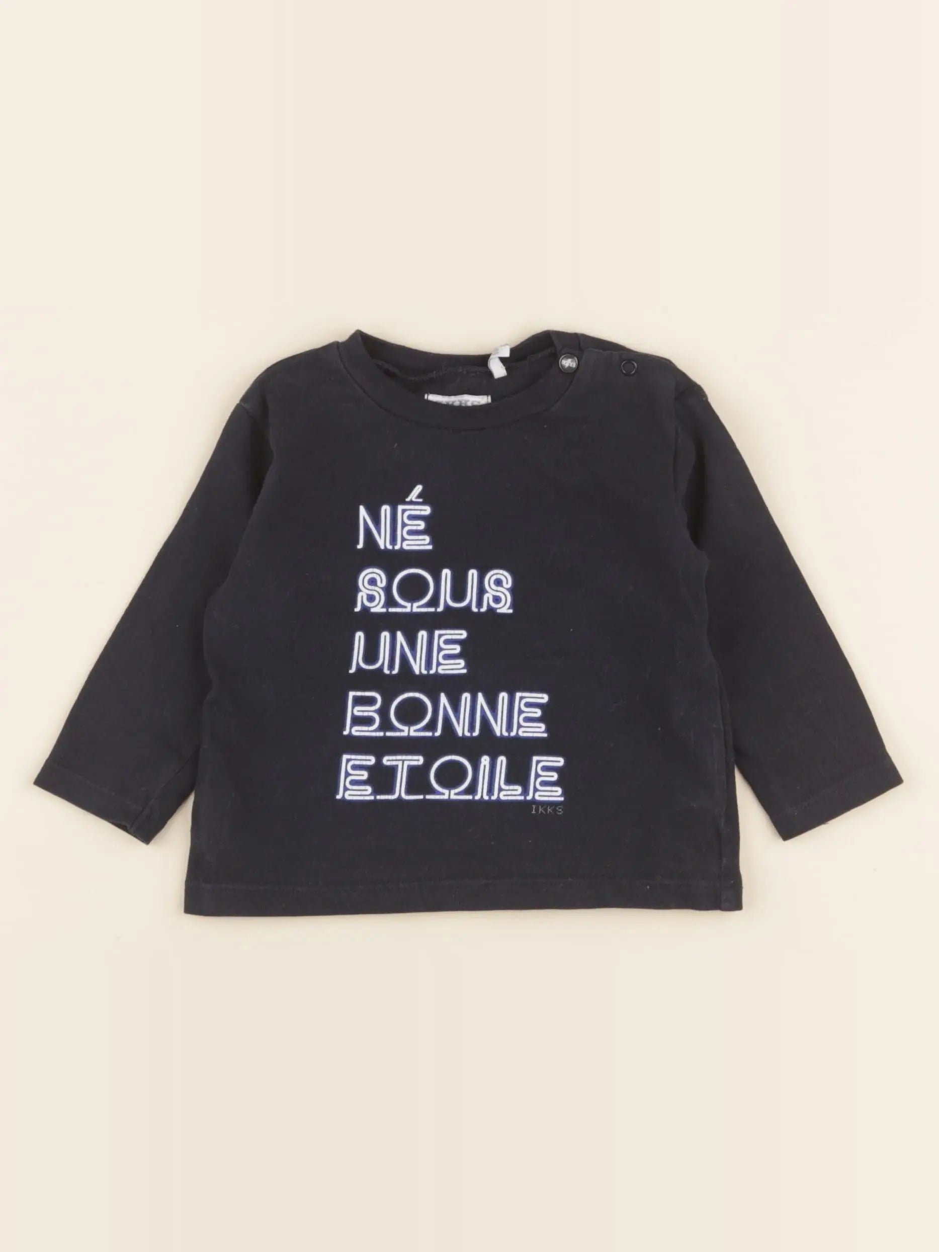 IKKS - tee-shirt bleu - 6 mois