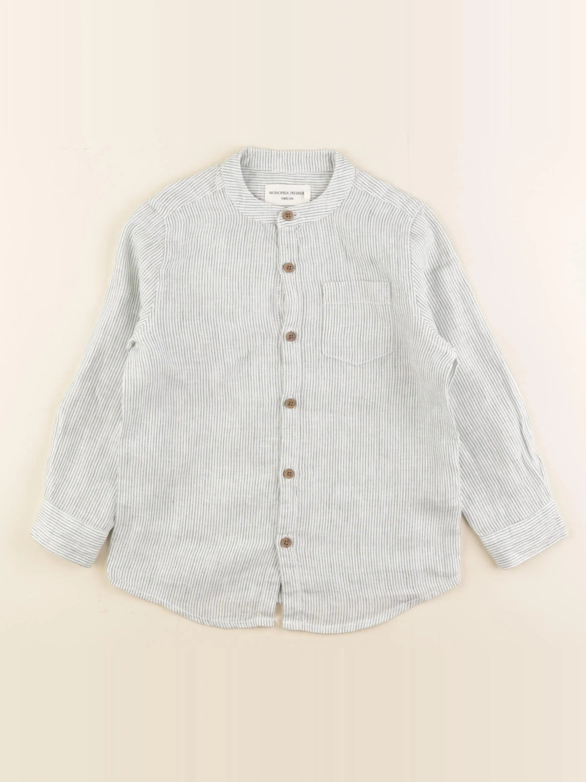 Monoprix - chemise vert - 4 ans