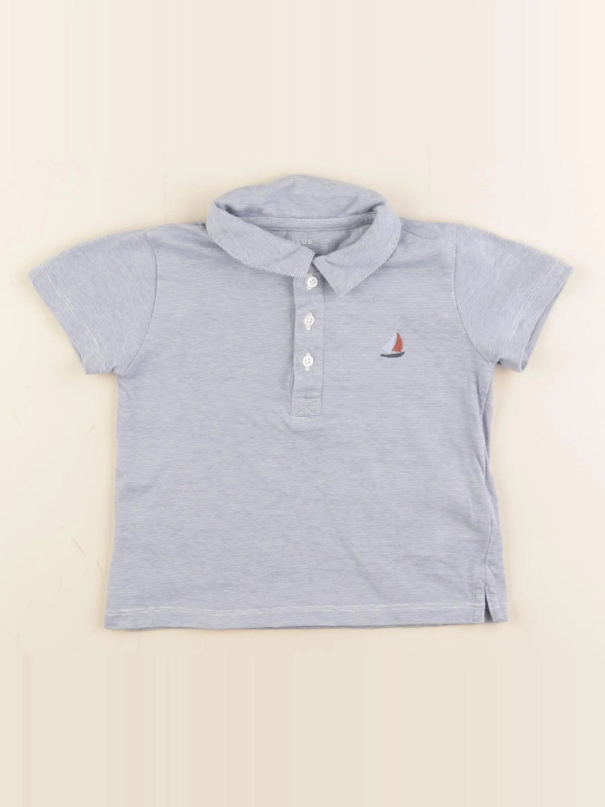 Cyrillus - polo bleu - 24 mois