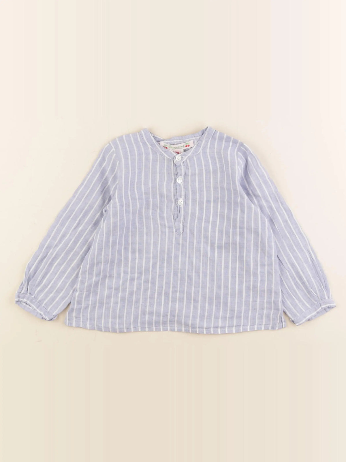 Bonpoint - blouse bleu - 18 mois