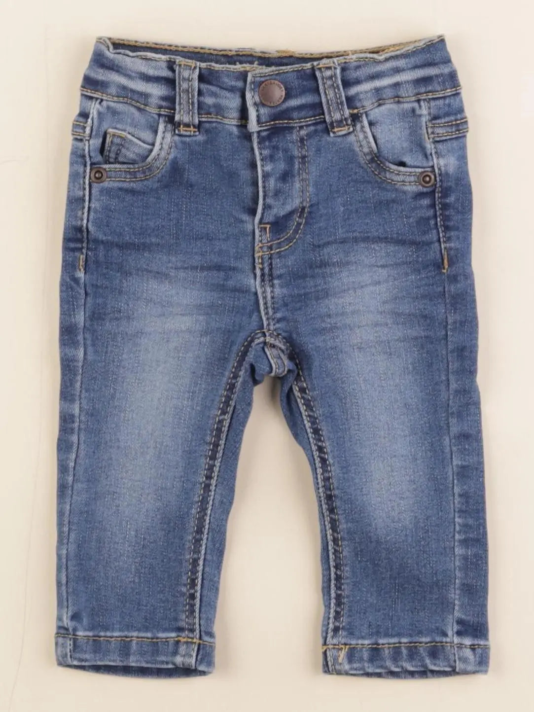 Vertbaudet - jean bleu - 3 mois