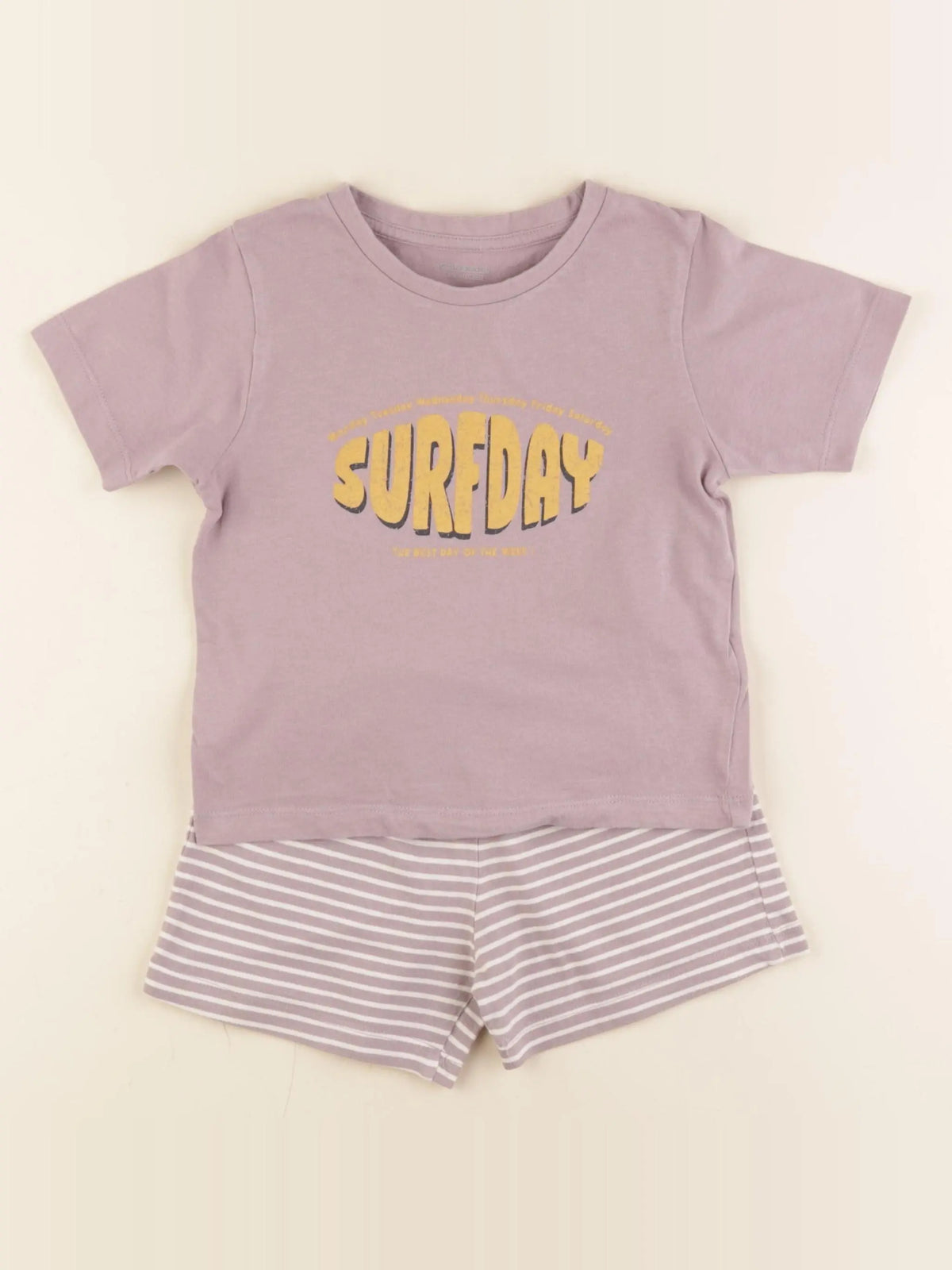 Vertbaudet - pyjama coton violet - 4 ans